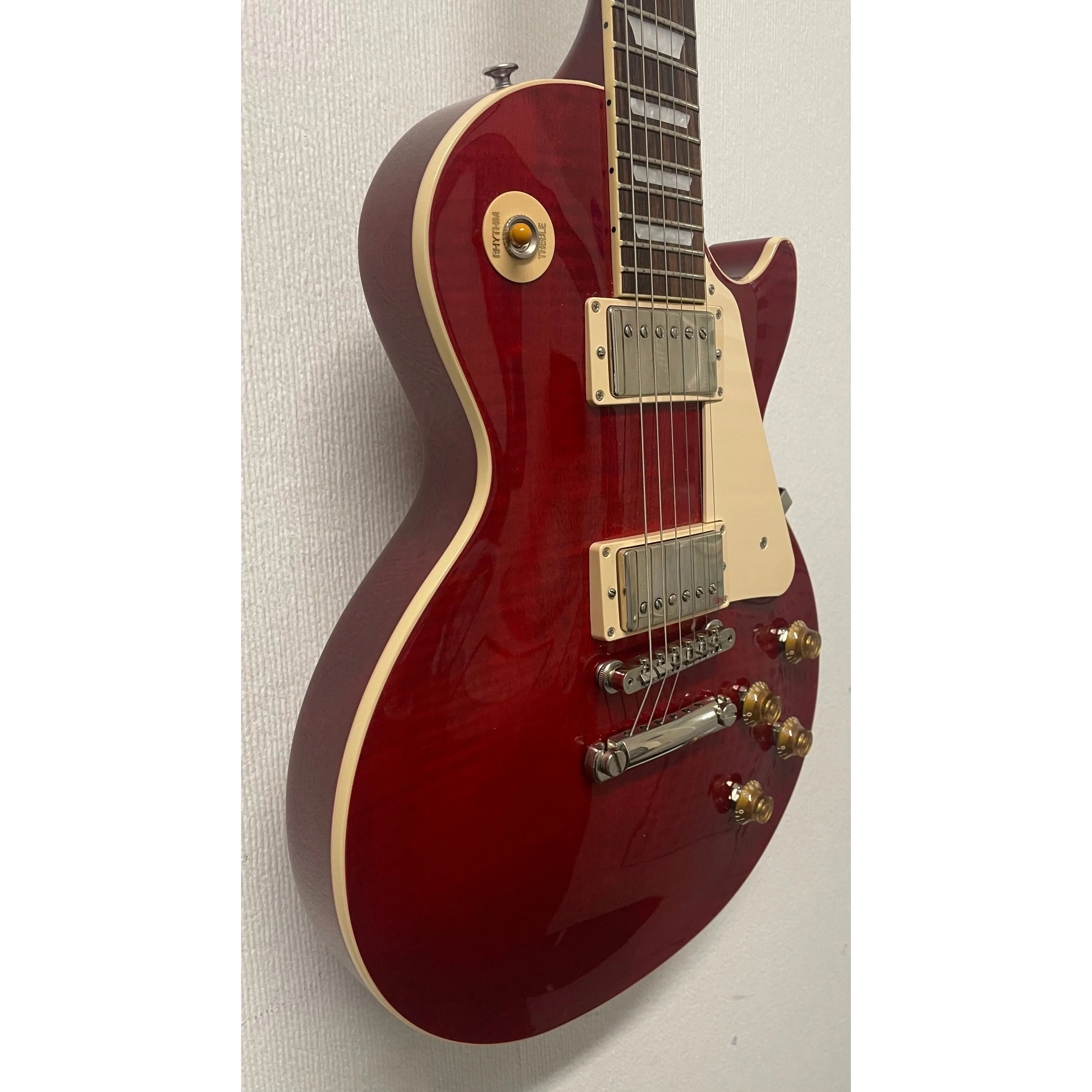 Gibson Les Paul Standard 50s Figured Top in Trans Cherry with Original Hardcase, Case Candy and Box