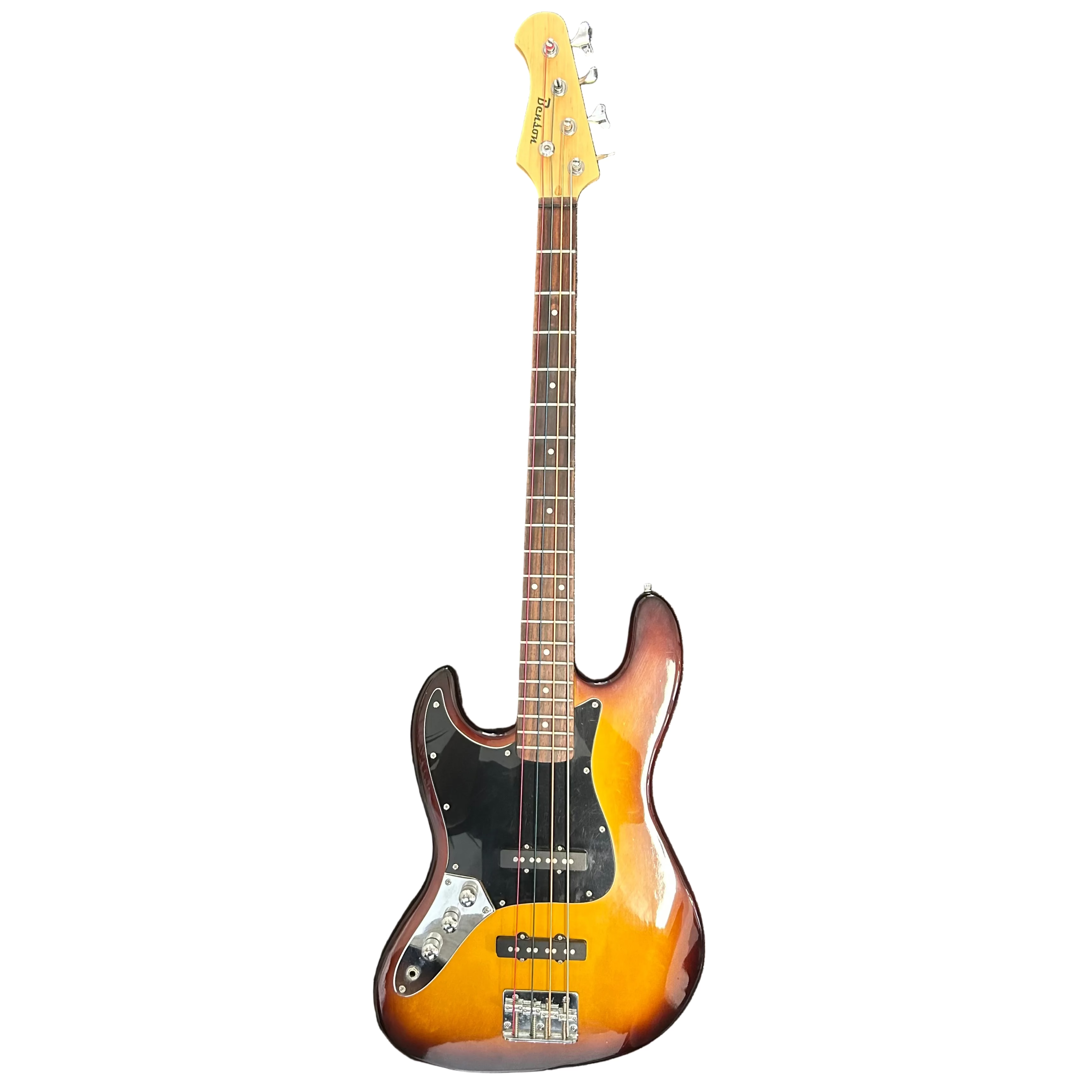 Benson J-Style Jazz Bass Guitar Left Handed in Burst Finish Pre-Owned