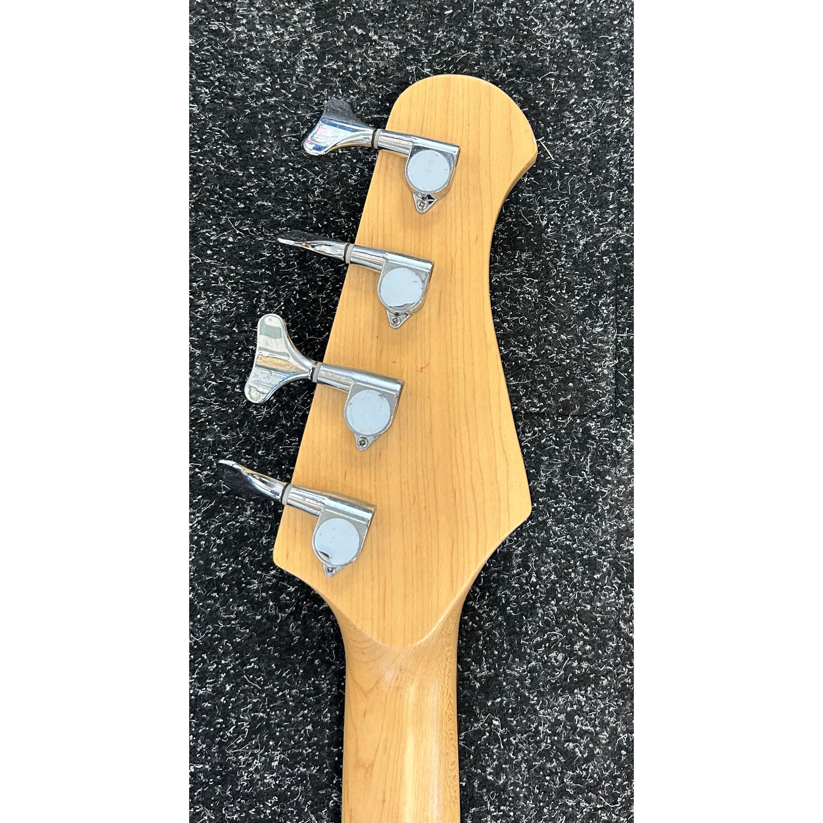 Benson J-Style Jazz Bass Guitar Left Handed in Burst Finish Pre-Owned