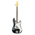 Gear4Music P-Style Precision Bass Guitar in Gloss Black Pre-Owned
