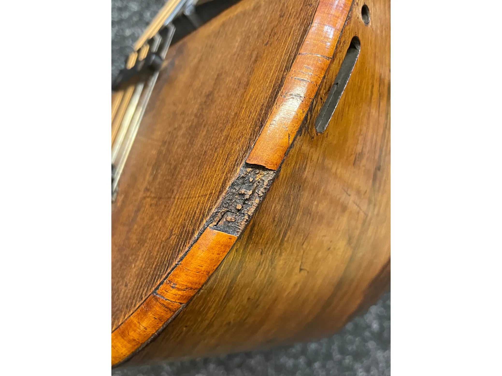 Early 1900's Bowl Back Mandolin L Romito & F Carbone with Hardcase and Capo Pre-Owned