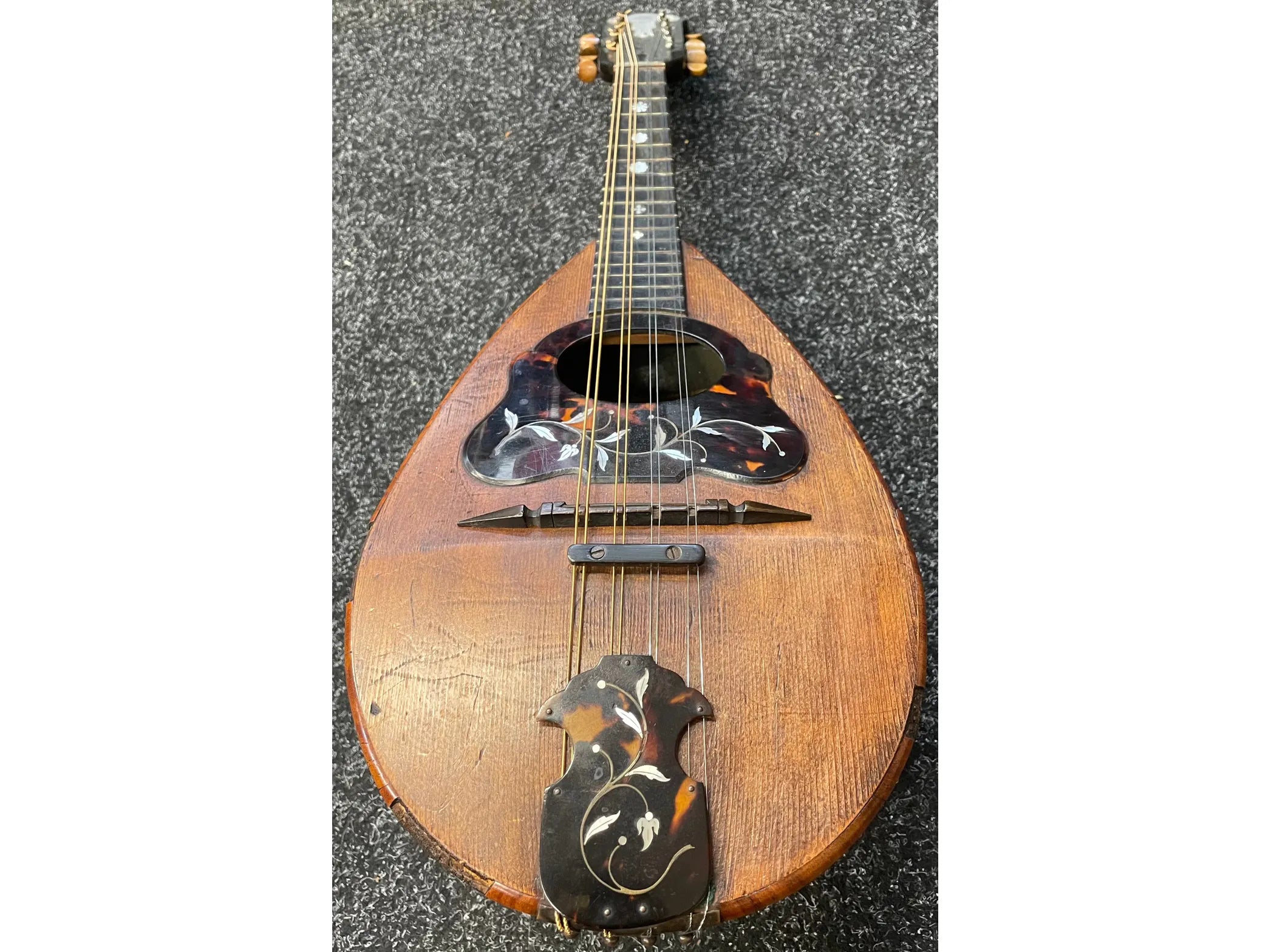 Early 1900's Bowl Back Mandolin L Romito & F Carbone with Hardcase and Capo Pre-Owned