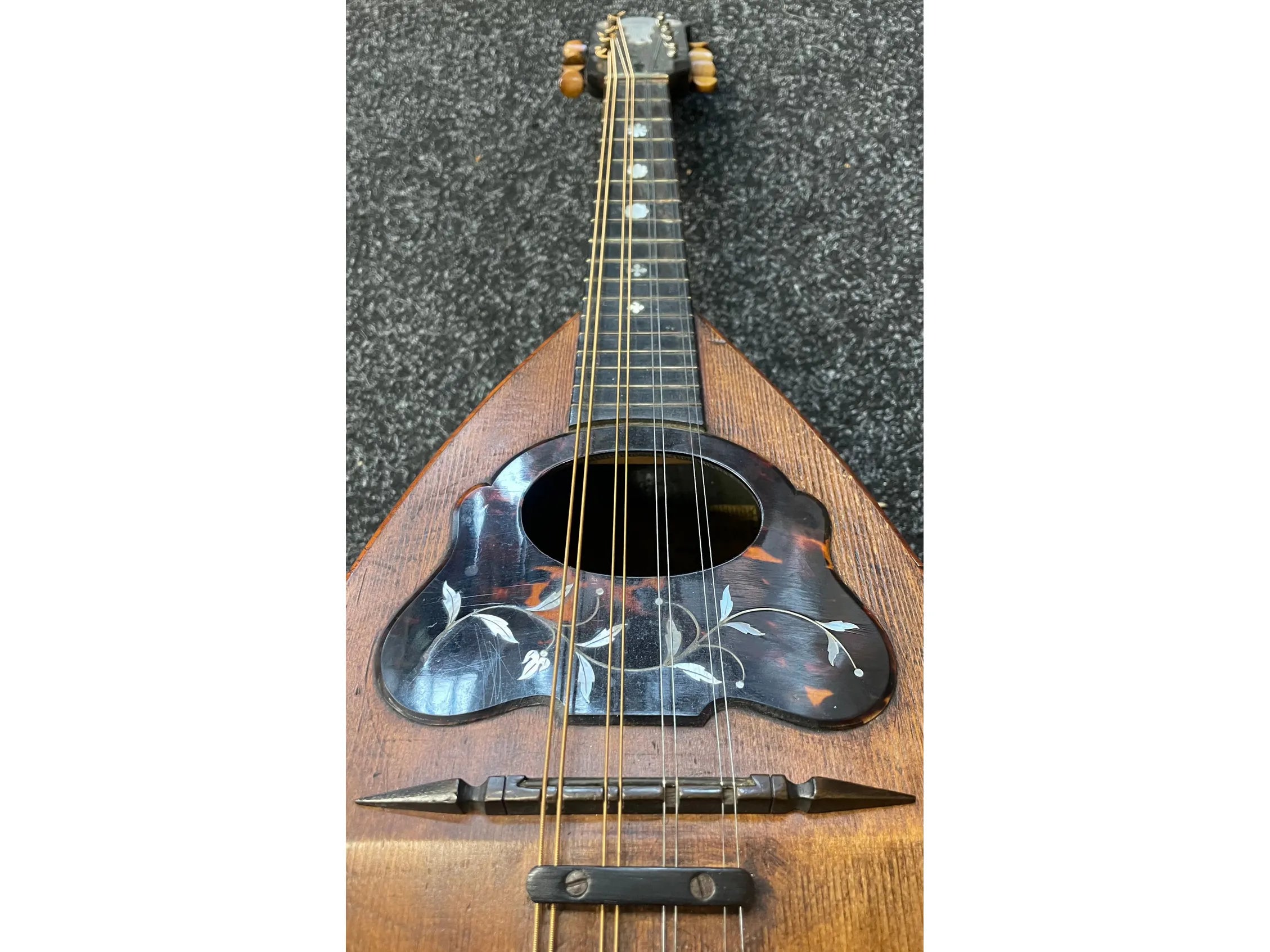 Early 1900's Bowl Back Mandolin L Romito & F Carbone with Hardcase and Capo Pre-Owned