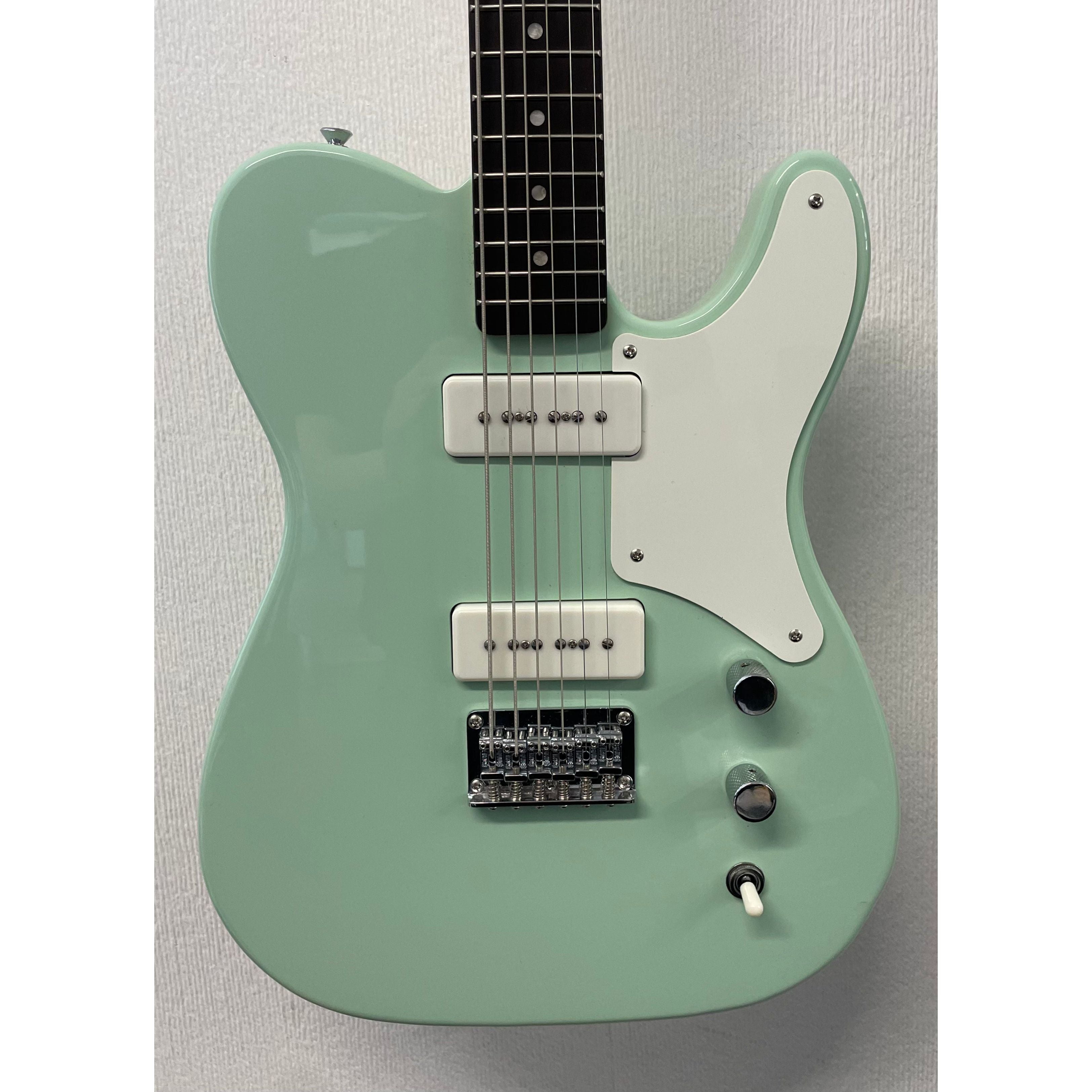 Squier Paranormal Series Baritone Cabronita Telecaster Electric Guitar in Surf Green Pre-Owned