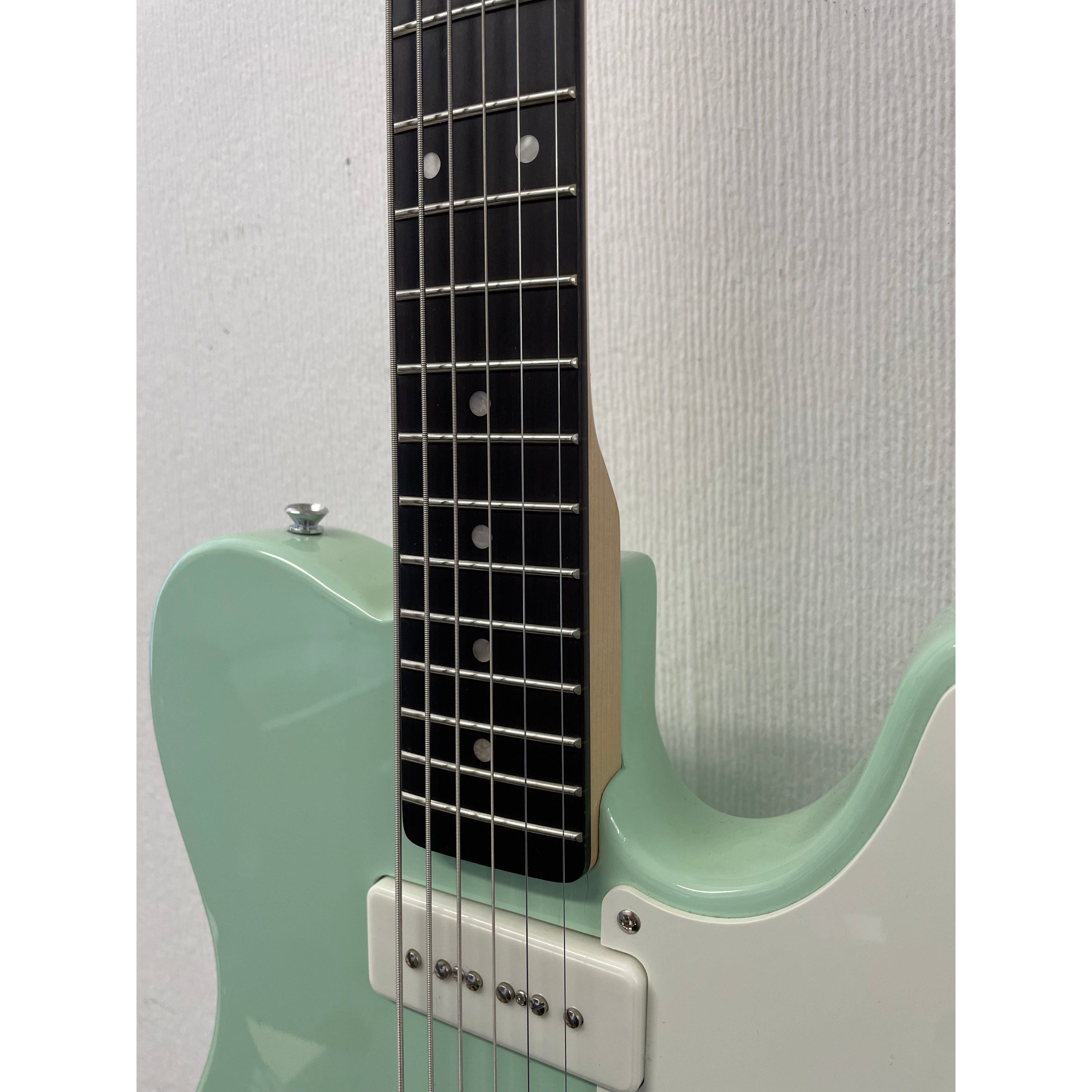Squier Paranormal Series Baritone Cabronita Telecaster Electric Guitar in Surf Green Pre-Owned