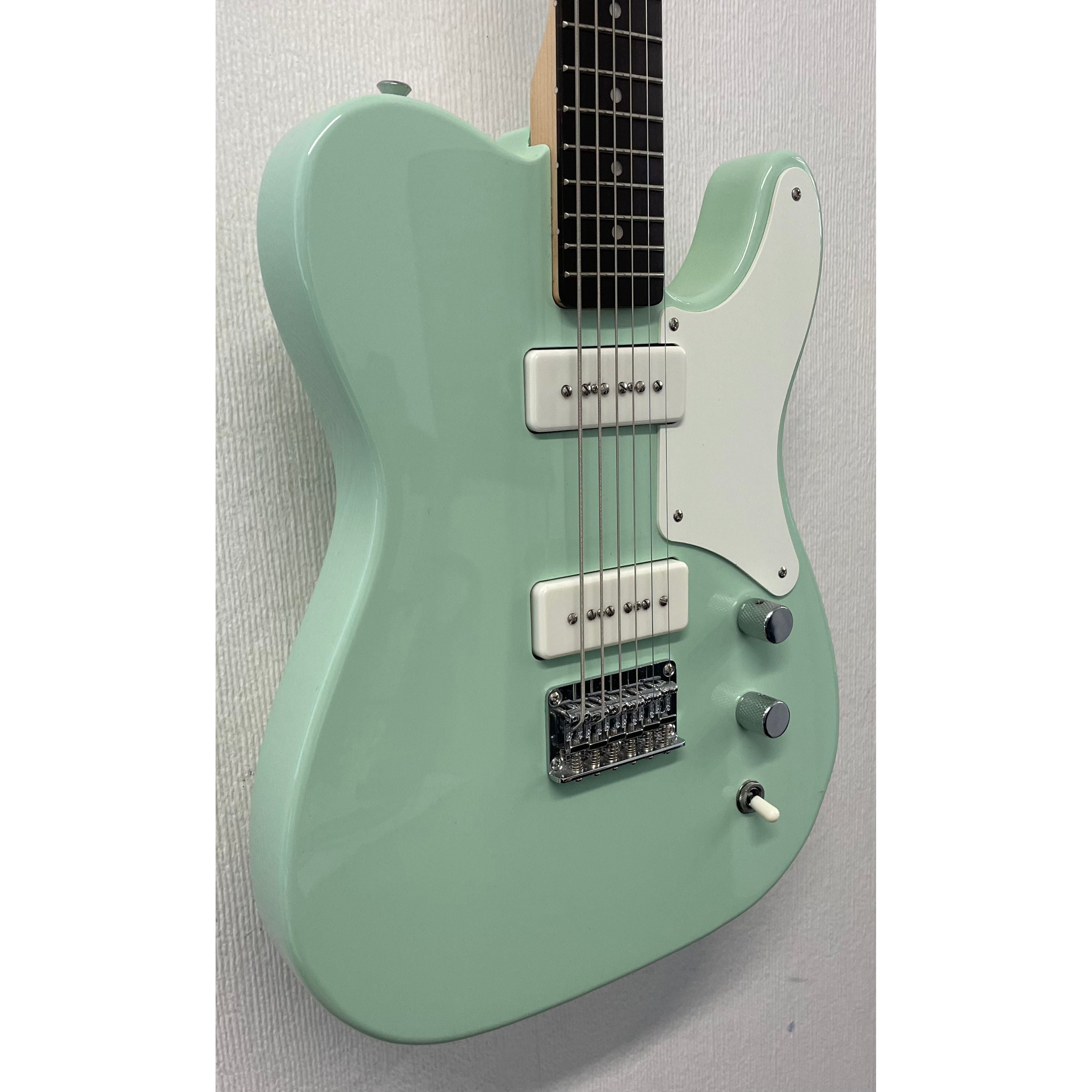 Squier Paranormal Series Baritone Cabronita Telecaster Electric Guitar in Surf Green Pre-Owned