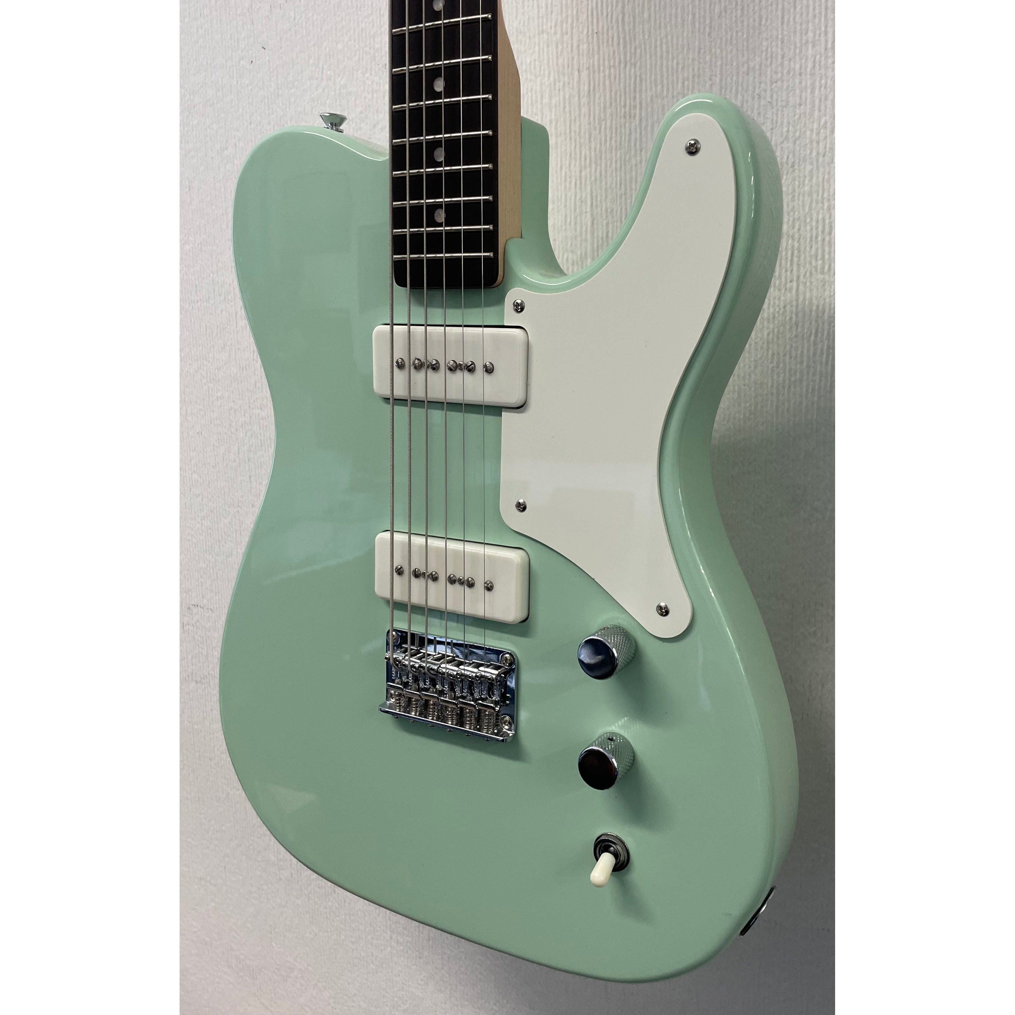 Squier Paranormal Series Baritone Cabronita Telecaster Electric Guitar in Surf Green Pre-Owned