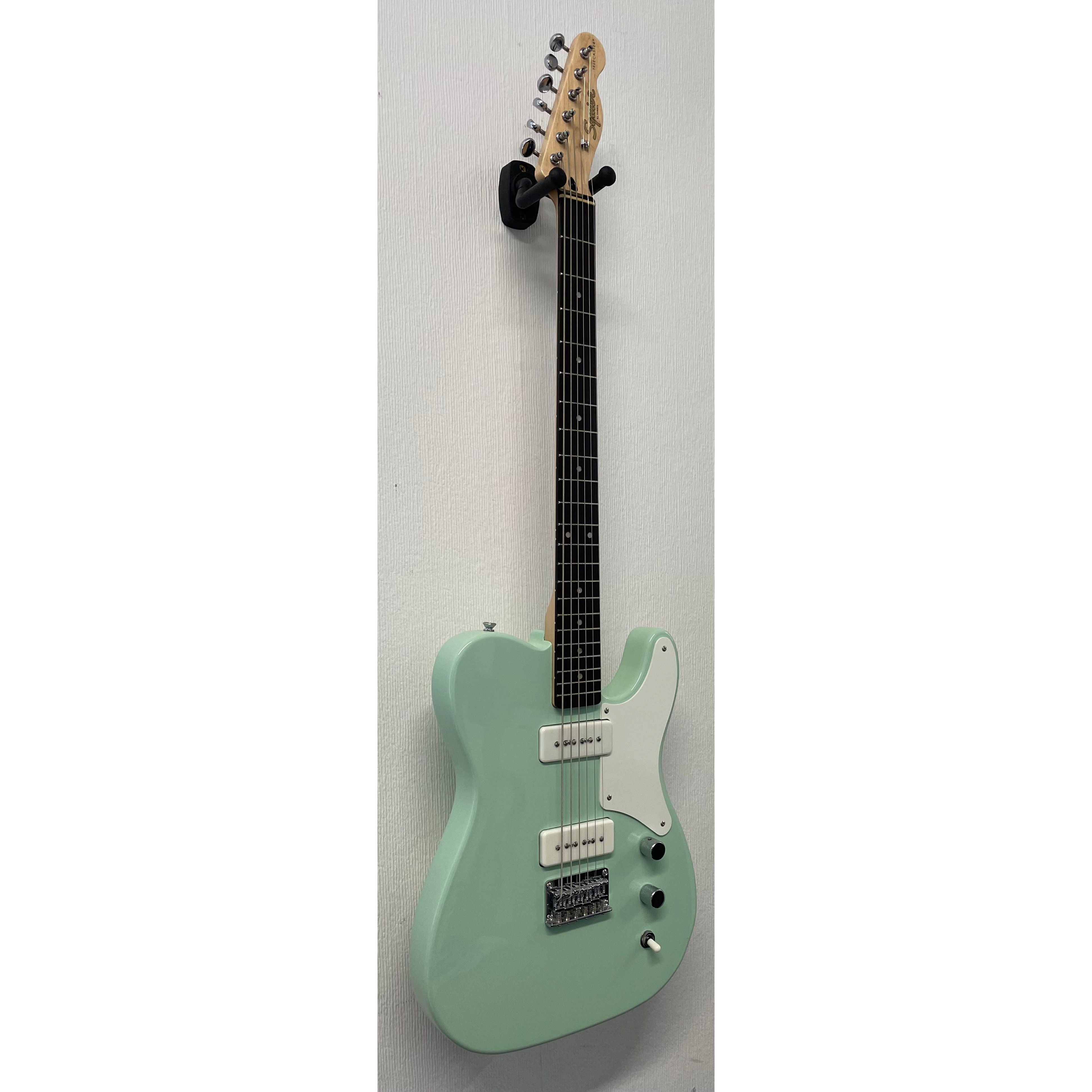 Squier Paranormal Series Baritone Cabronita Telecaster Electric Guitar in Surf Green Pre-Owned