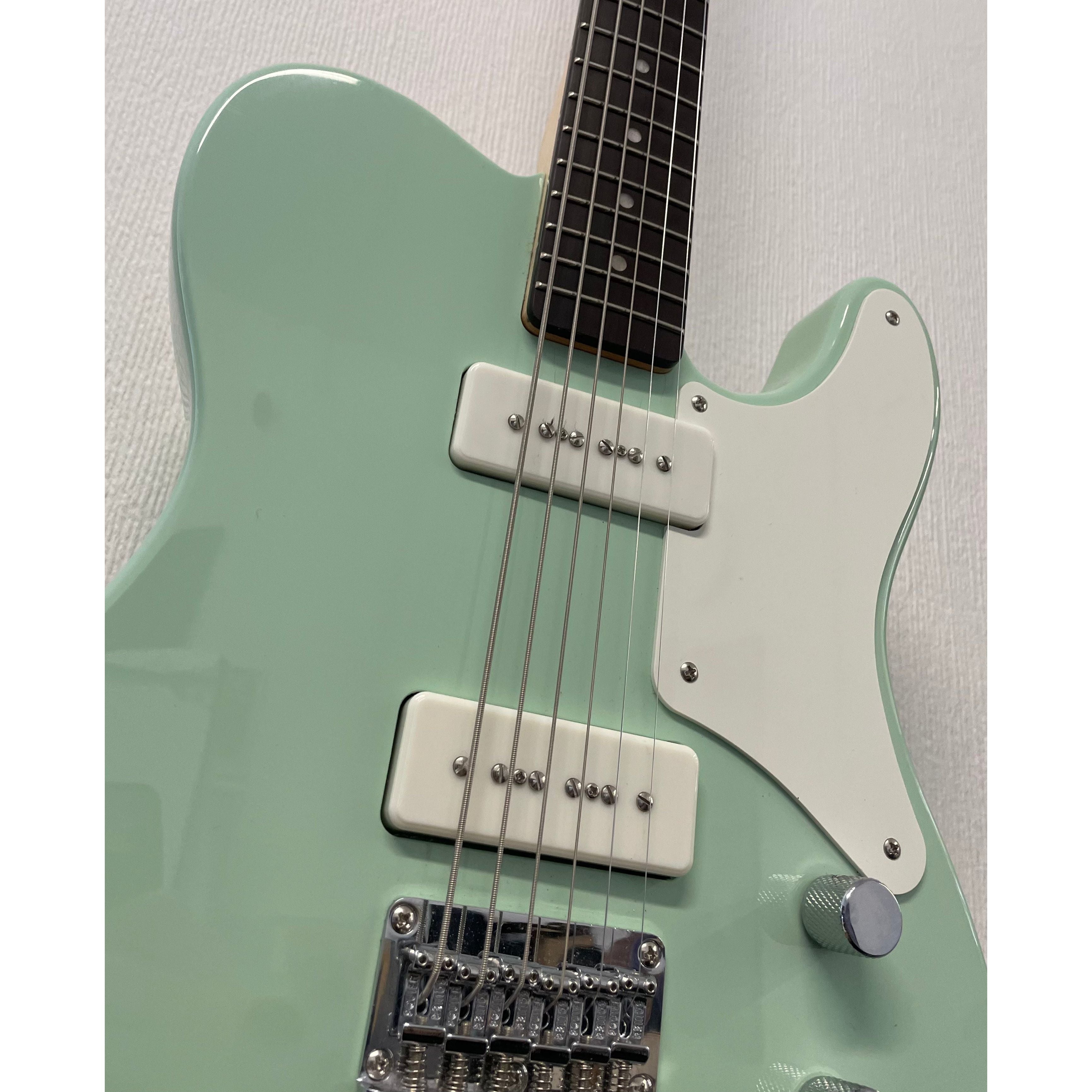 Squier Paranormal Series Baritone Cabronita Telecaster Electric Guitar in Surf Green Pre-Owned