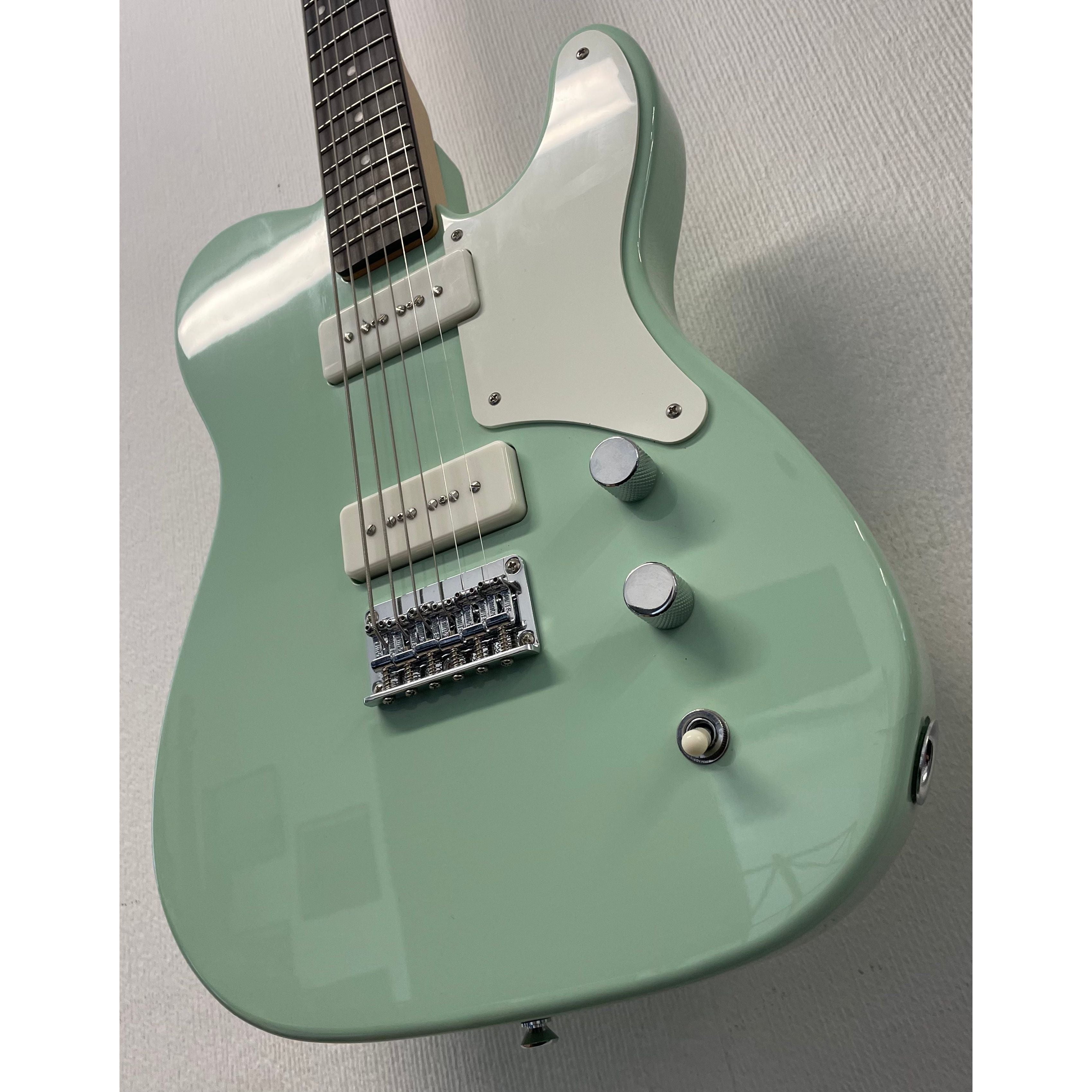 Squier Paranormal Series Baritone Cabronita Telecaster Electric Guitar in Surf Green Pre-Owned