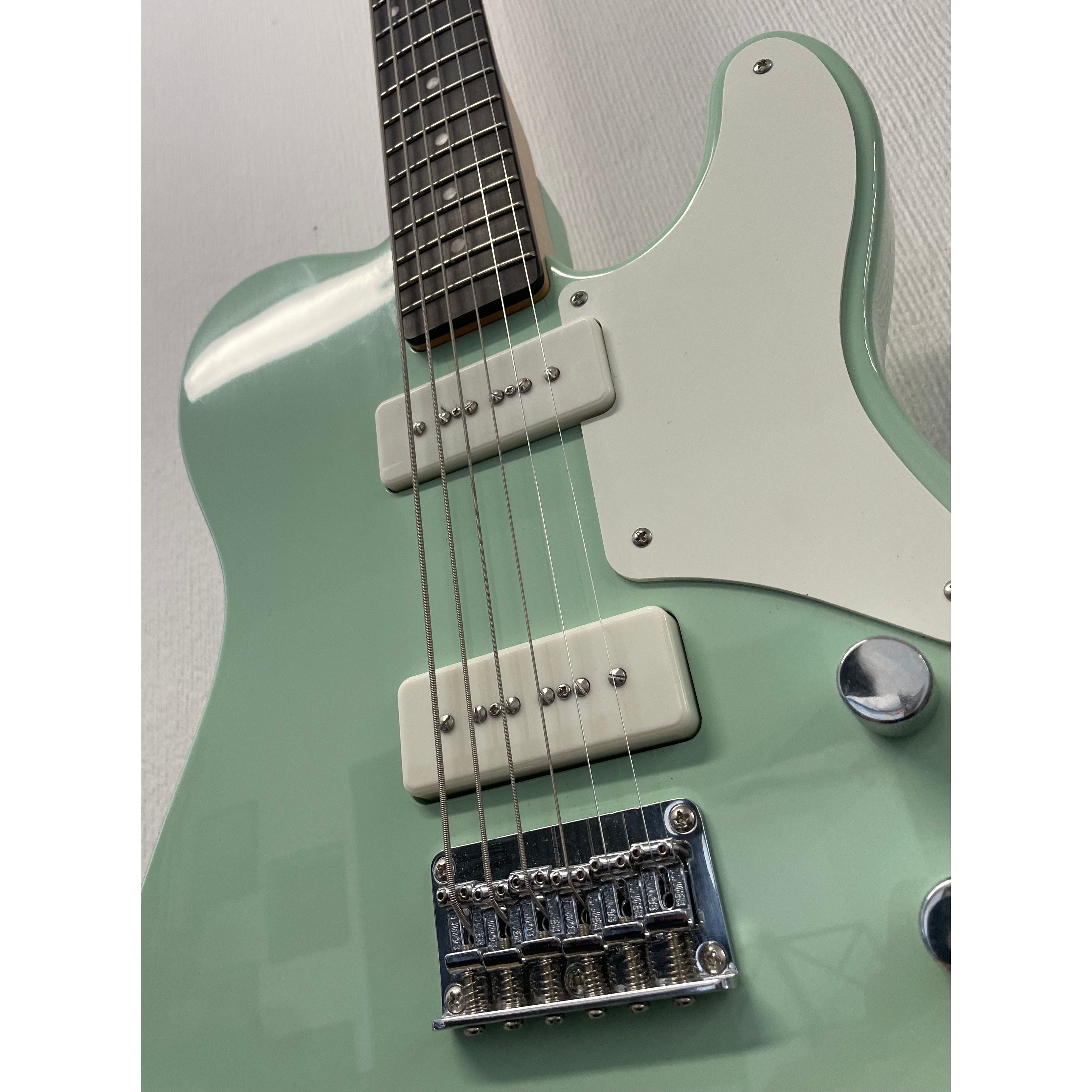 Squier Paranormal Series Baritone Cabronita Telecaster Electric Guitar in Surf Green Pre-Owned