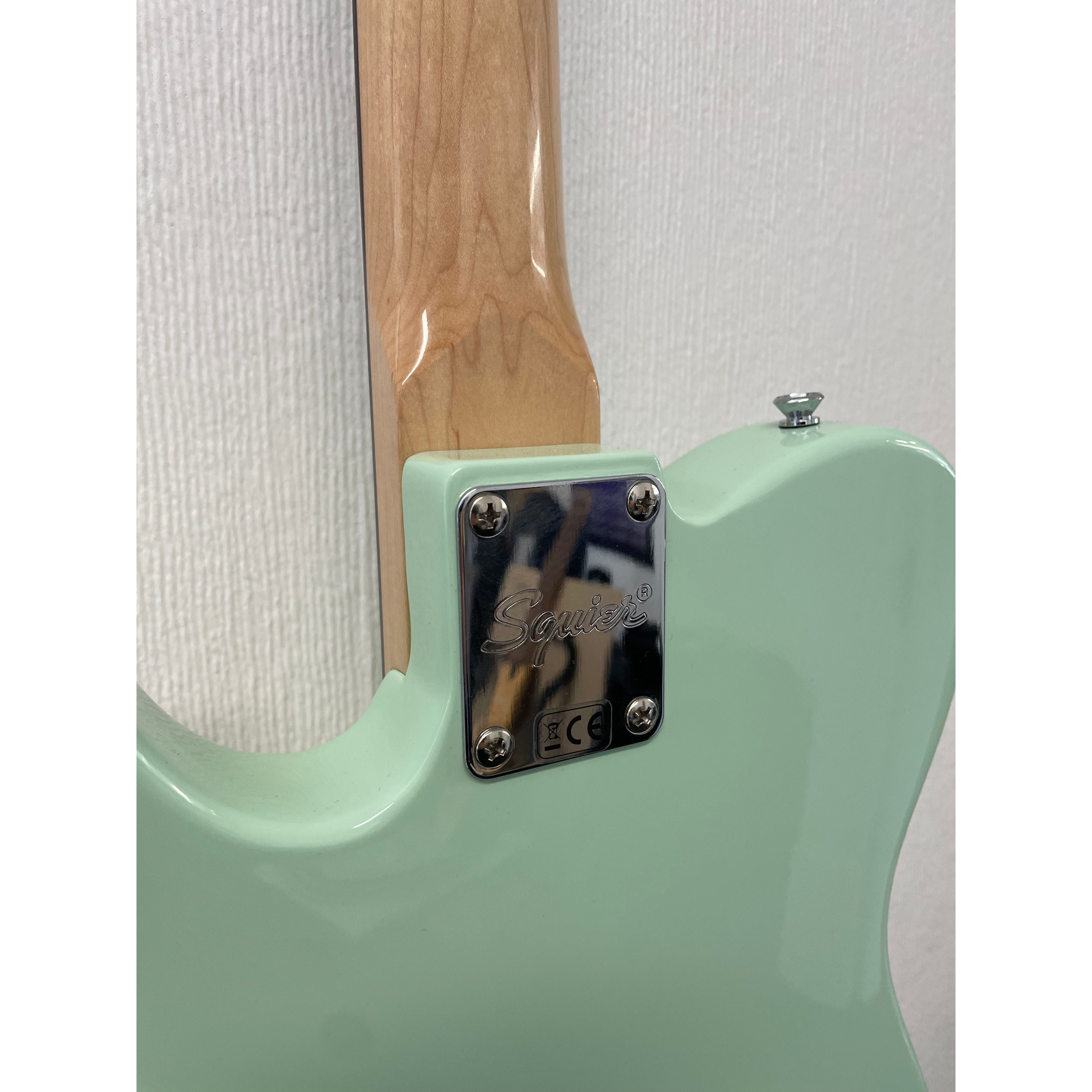 Squier Paranormal Series Baritone Cabronita Telecaster Electric Guitar in Surf Green Pre-Owned