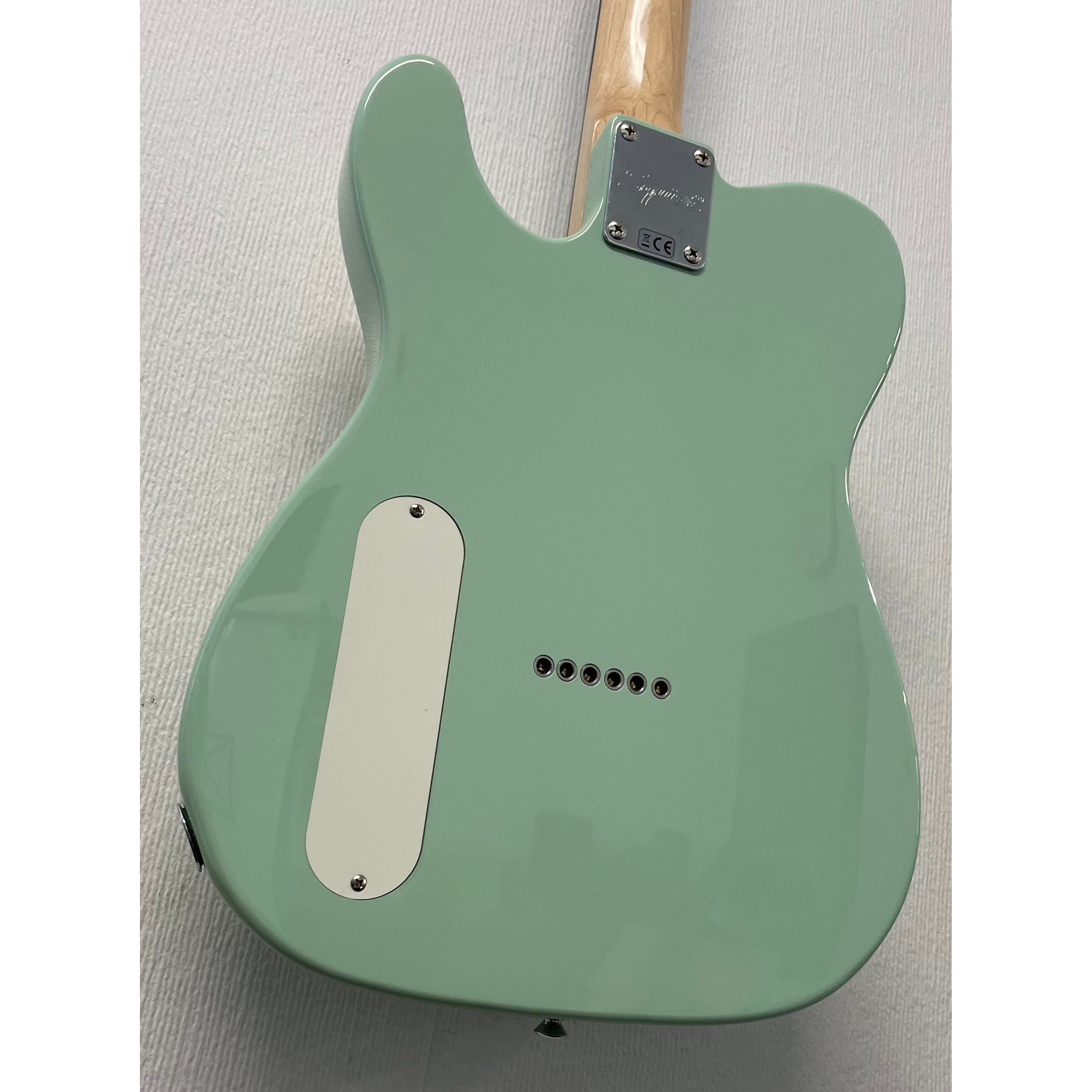 Squier Paranormal Series Baritone Cabronita Telecaster Electric Guitar in Surf Green Pre-Owned