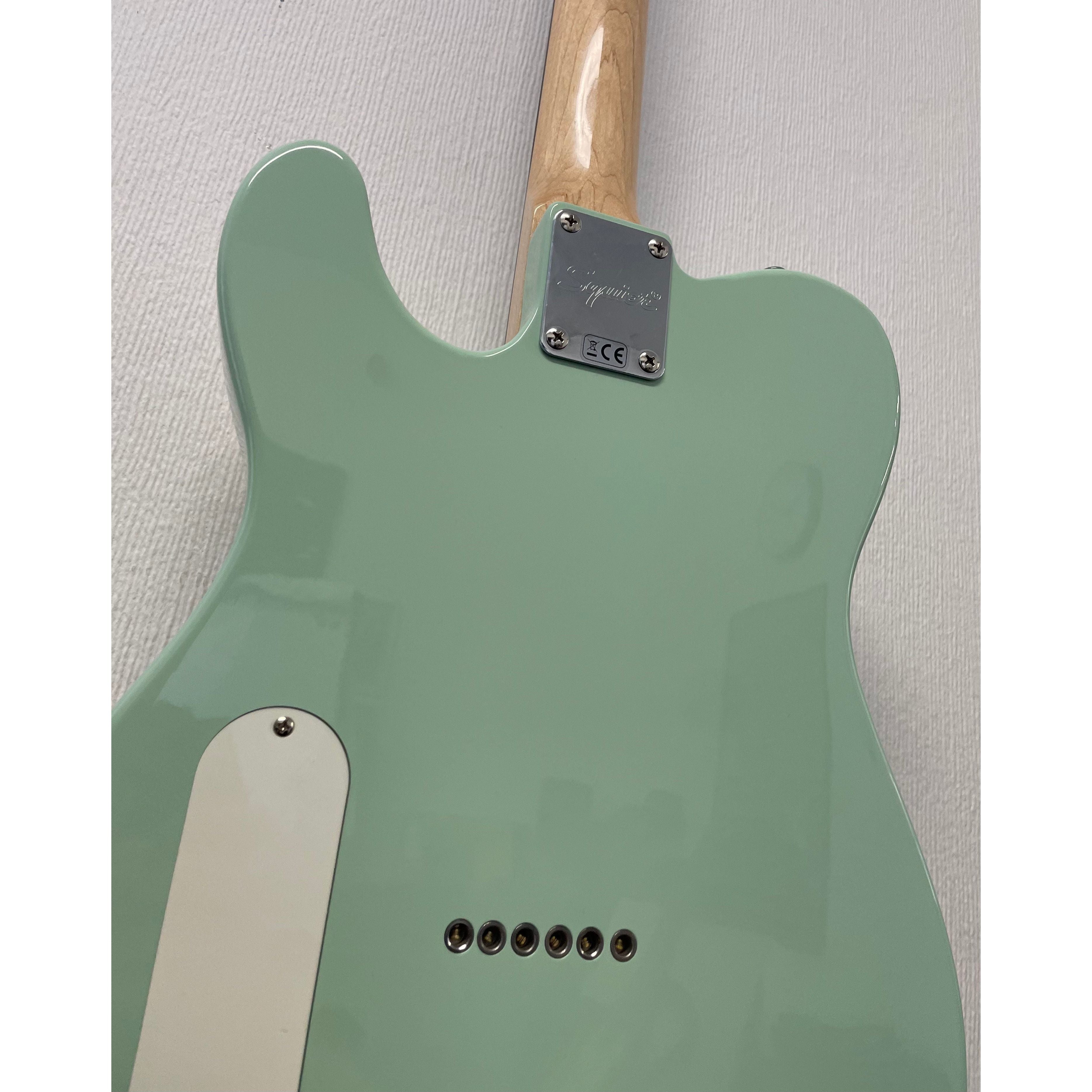 Squier Paranormal Series Baritone Cabronita Telecaster Electric Guitar in Surf Green Pre-Owned