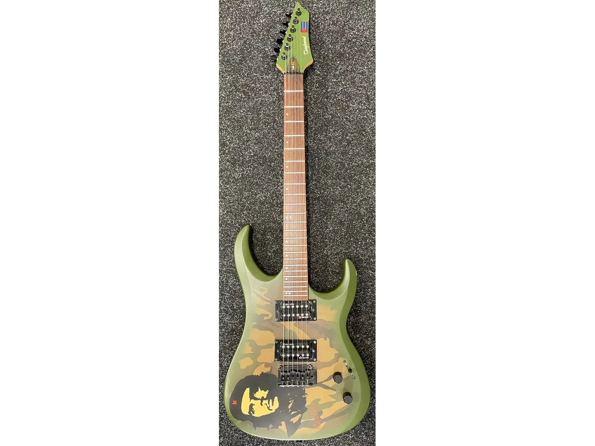 Tanglewood CHE II Che Guevara Camo Electric Guitar with Carry Case Pre-Owned