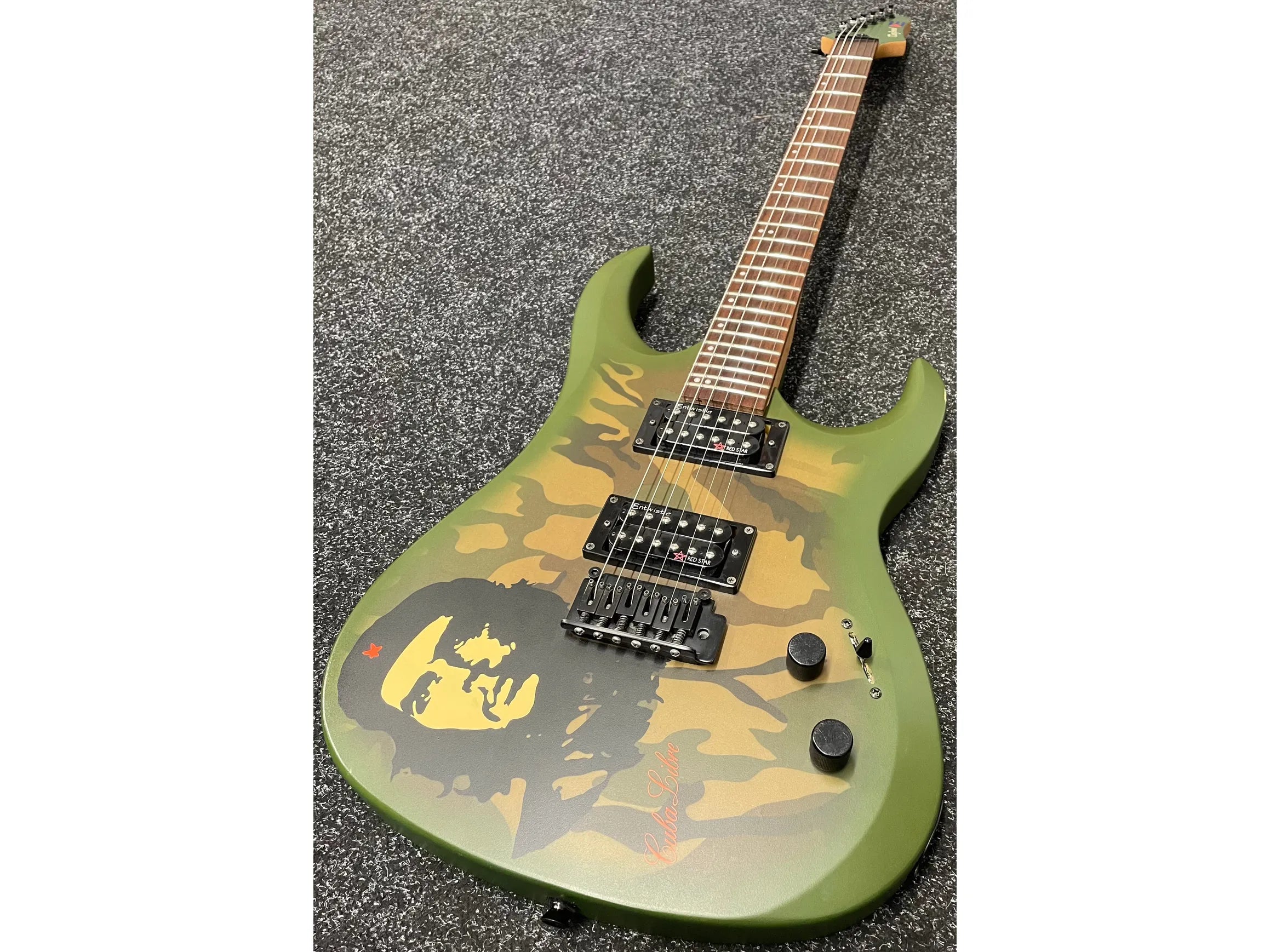 Tanglewood CHE II Che Guevara Camo Electric Guitar with Carry Case Pre-Owned