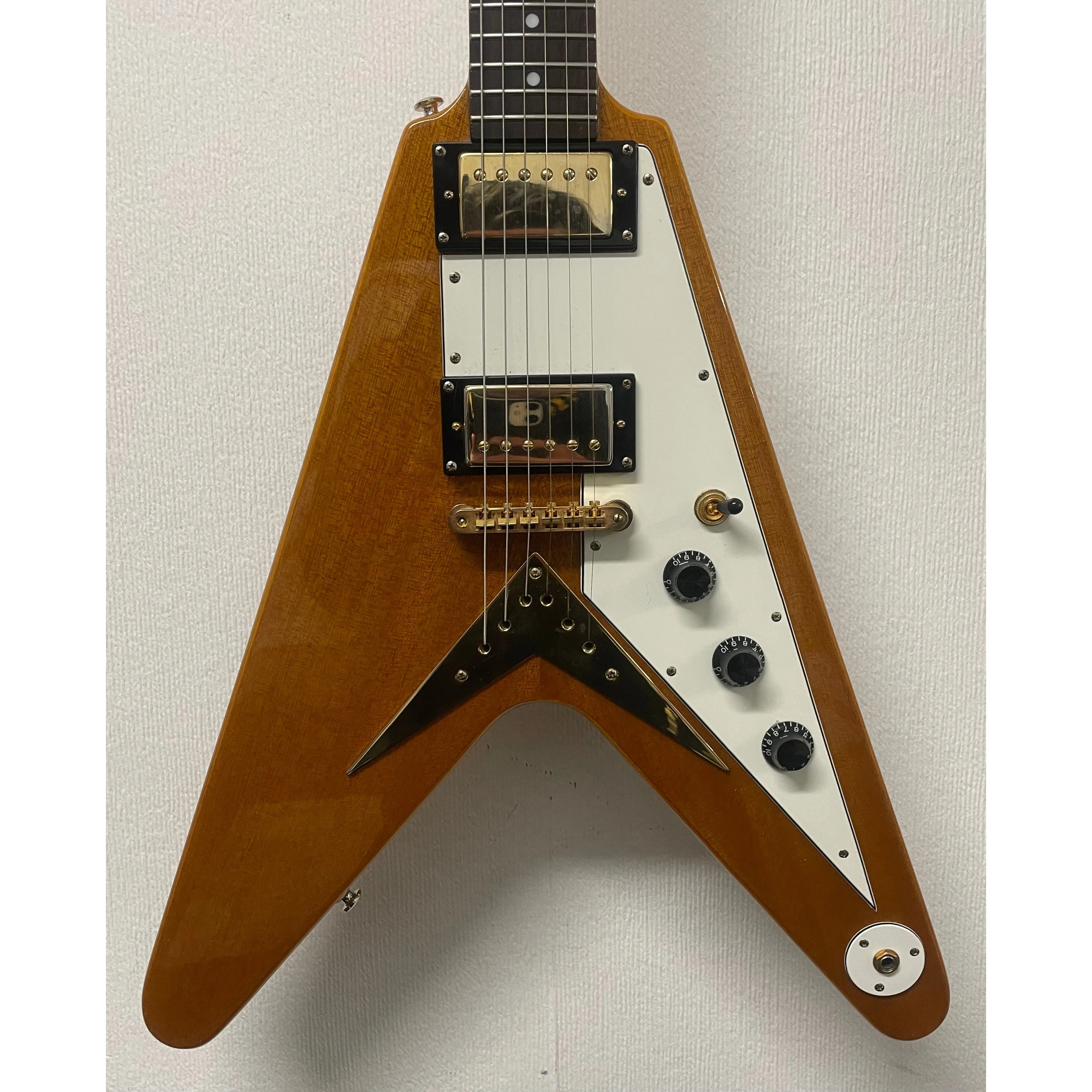 Epiphone Flying V in Natural, 2003, Korean, Unsung, Electric Guitar Pre-Owned