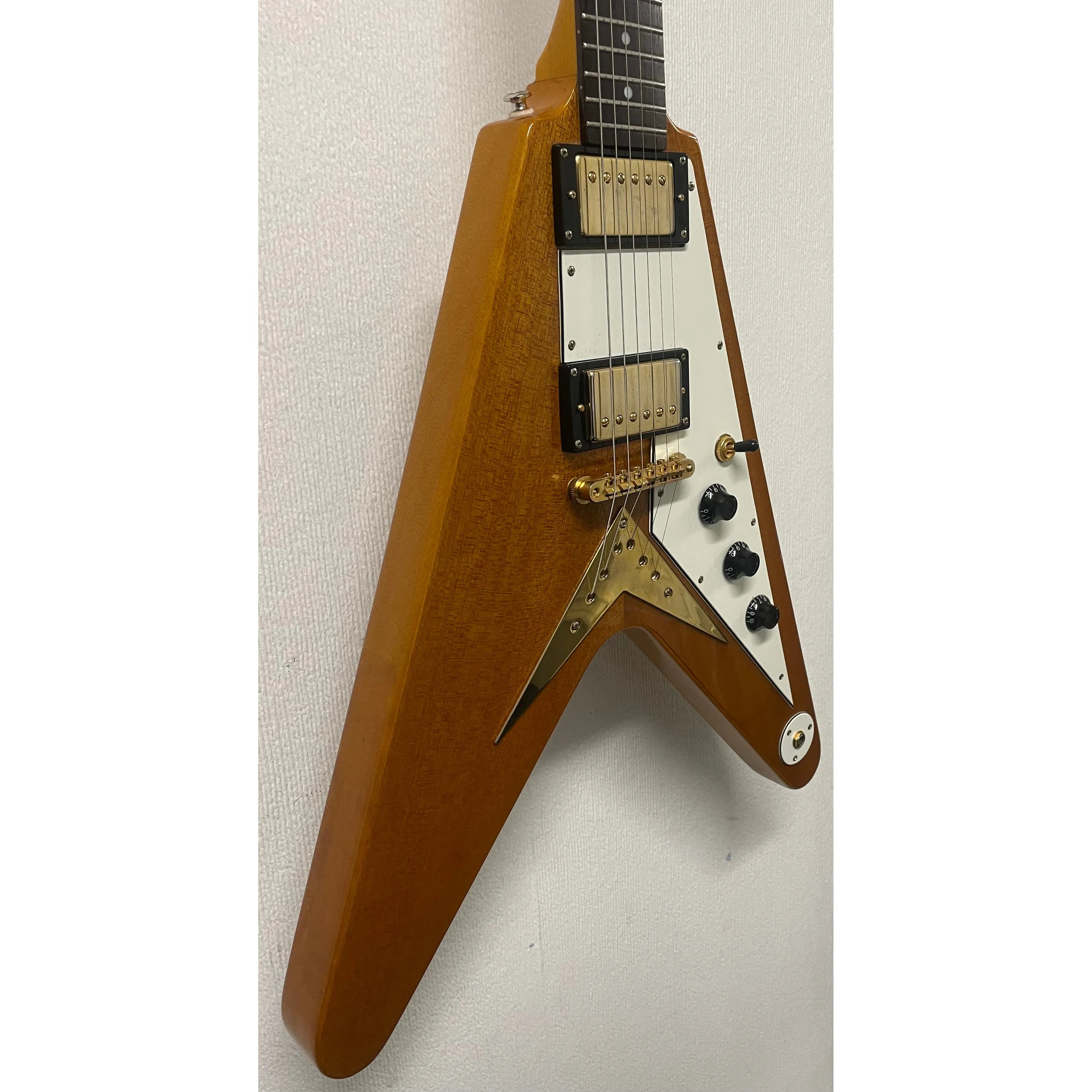 Epiphone Flying V in Natural, 2003, Korean, Unsung, Electric Guitar Pre-Owned