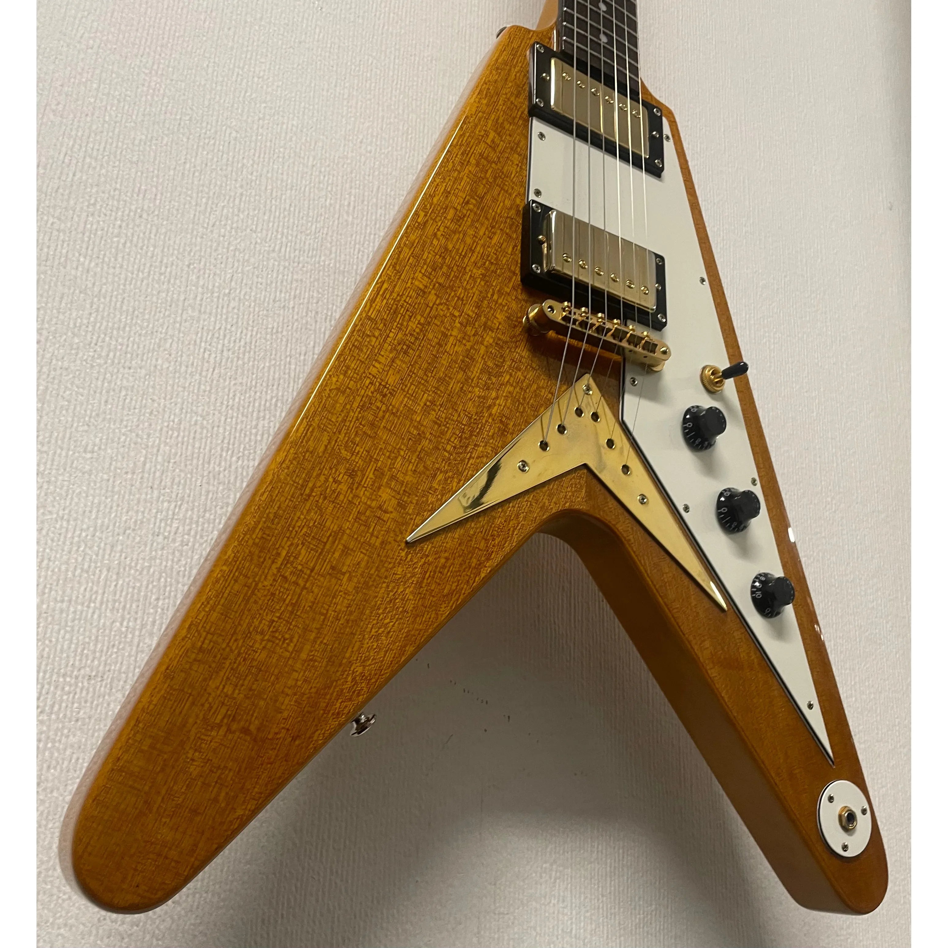 Epiphone Flying V in Natural, 2003, Korean, Unsung, Electric Guitar Pre-Owned