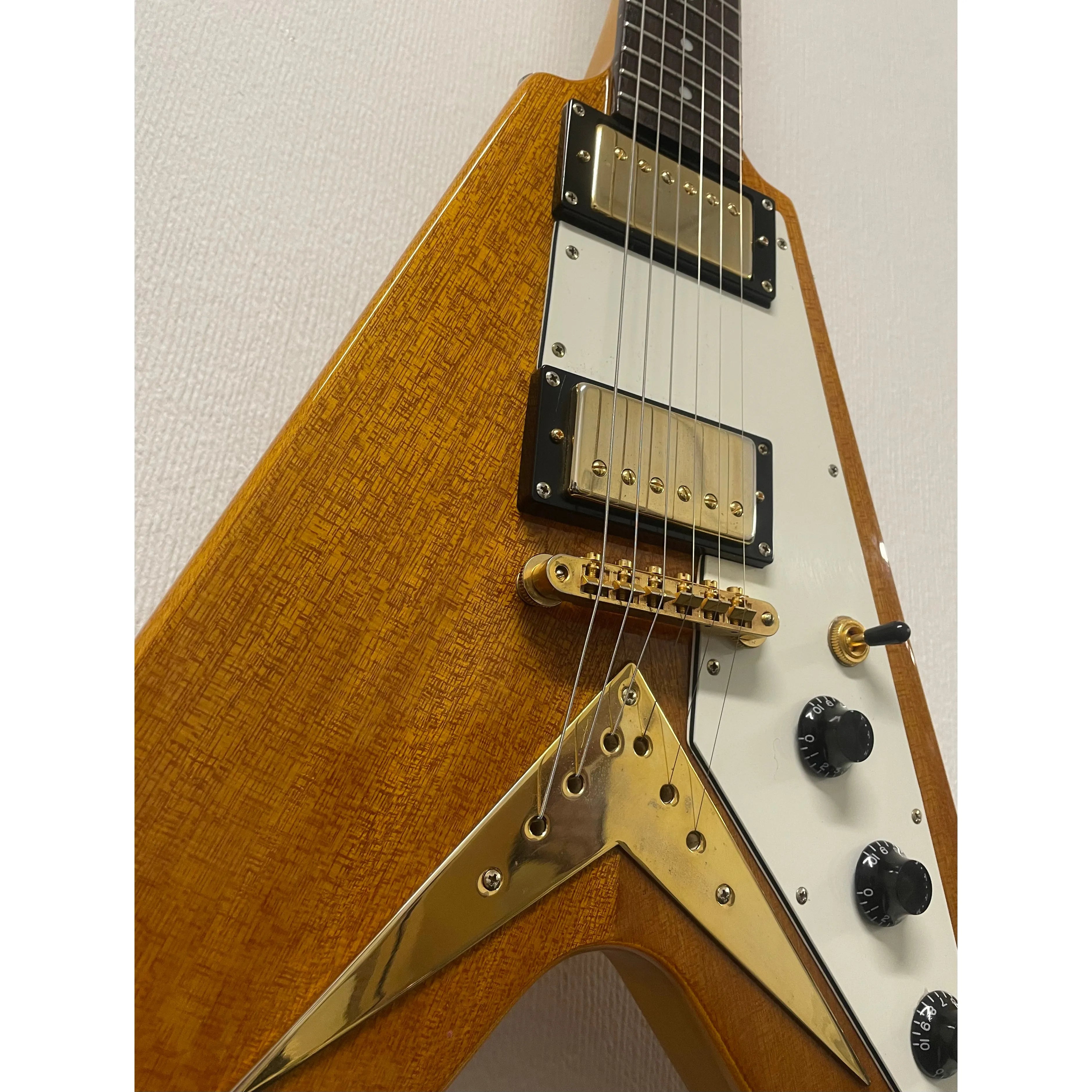 Epiphone Flying V in Natural, 2003, Korean, Unsung, Electric Guitar Pre-Owned