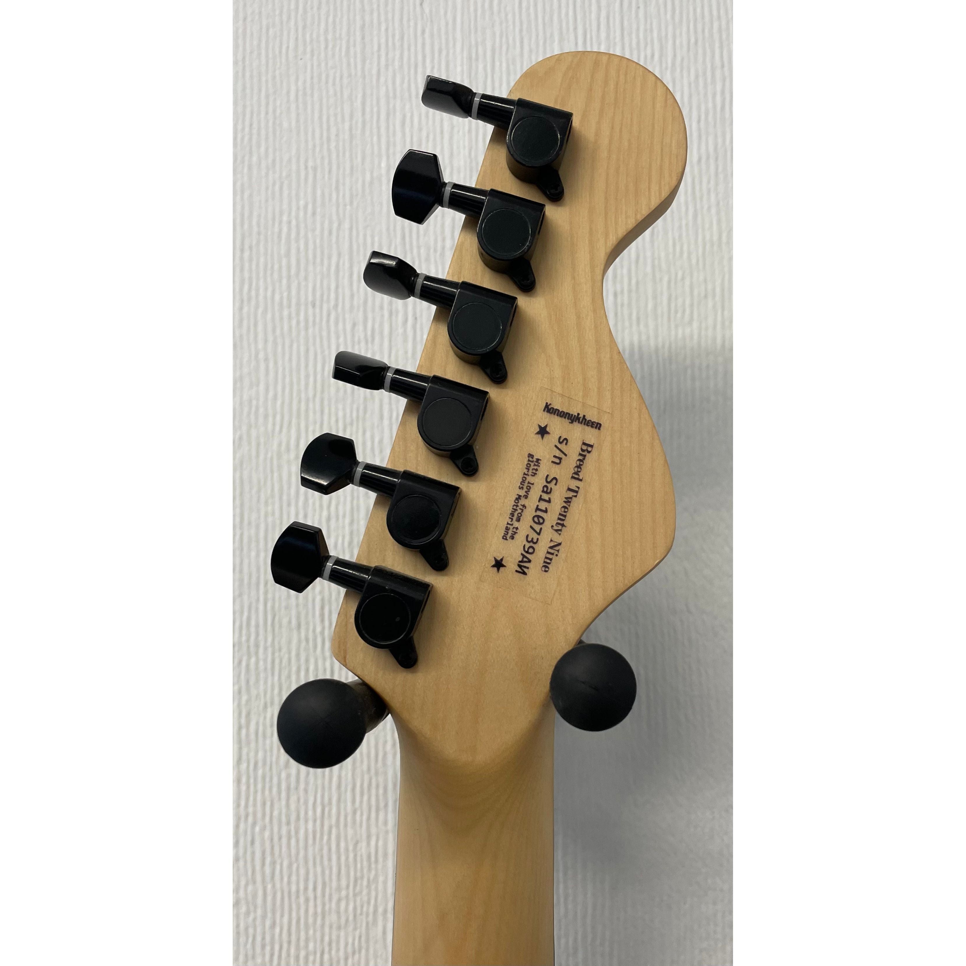 Kononykheen Breed Twenty Nine S-Style Electric Guitar in Coal Black Satin Pre-Owned