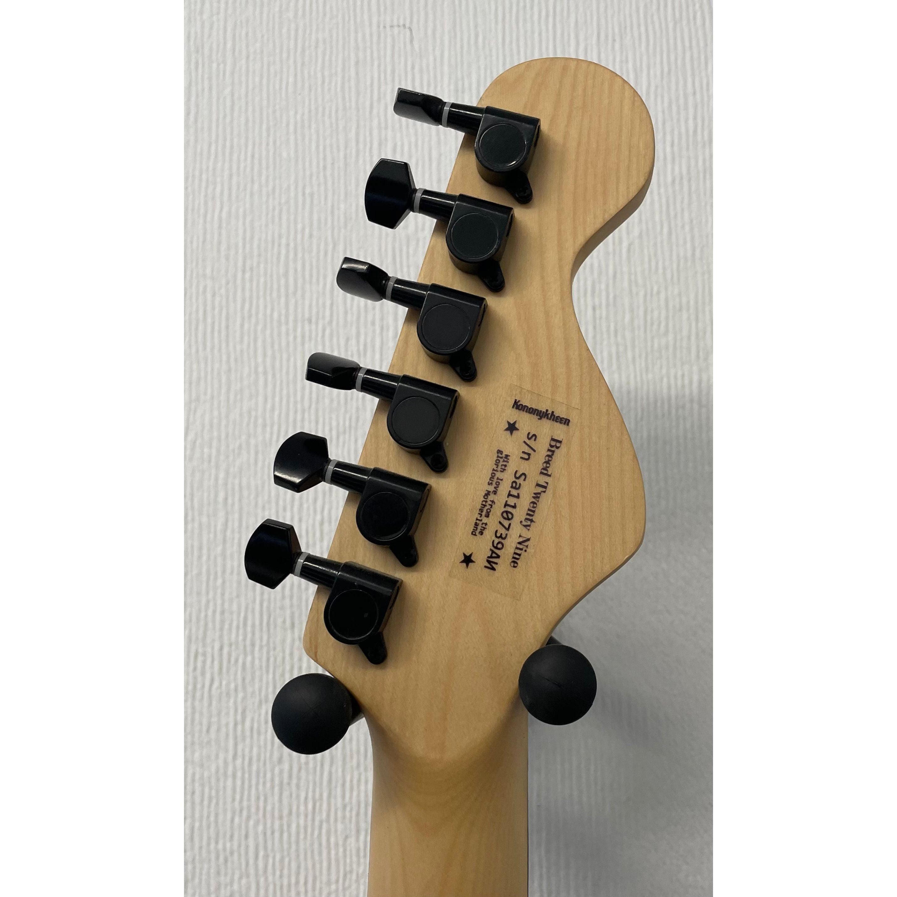 Kononykheen Breed Twenty Nine S-Style Electric Guitar in Coal Black Satin Pre-Owned
