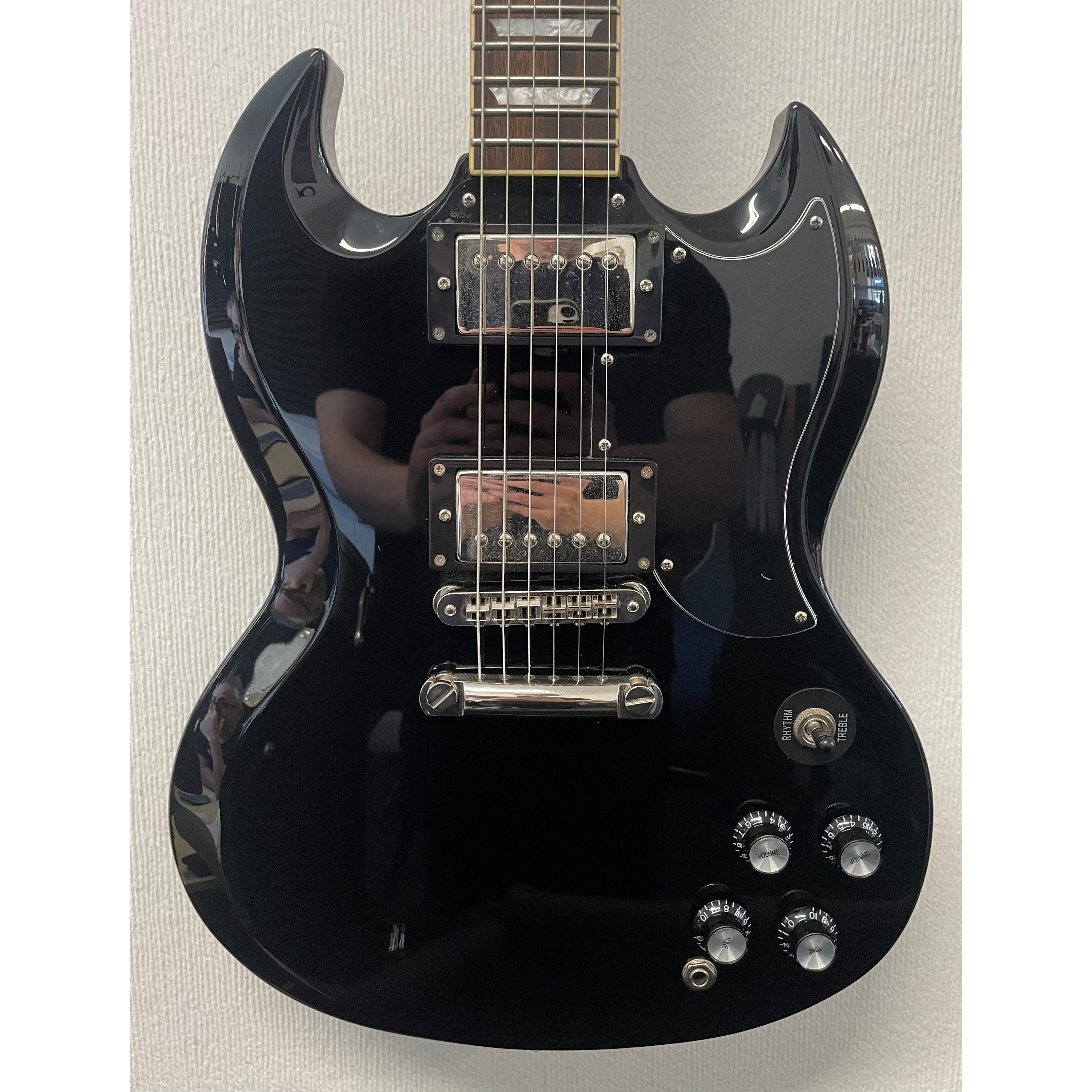 Burny Fernandes SG RSG-50 63' Electric Guitar in Gloss Black Pre-Owned