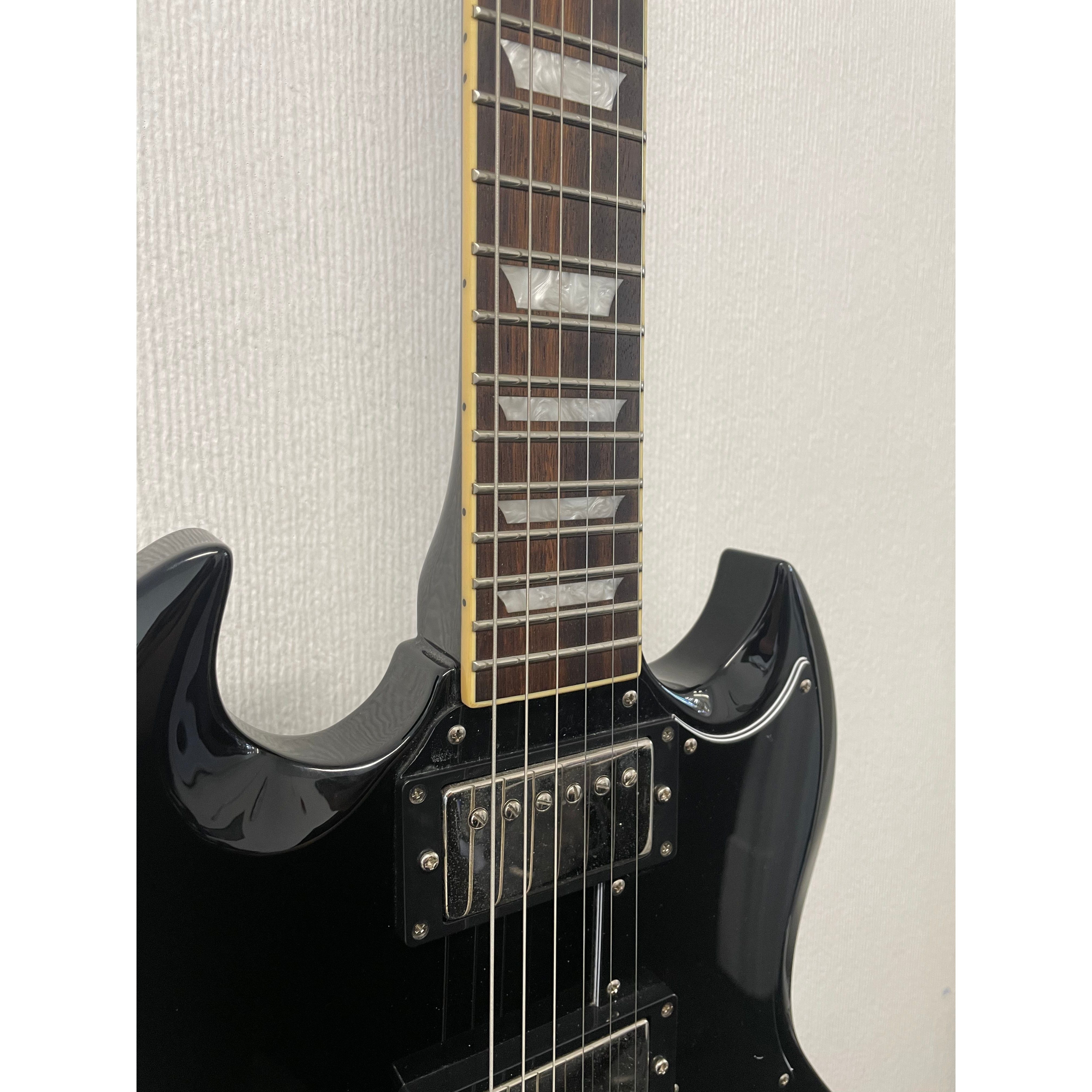 Burny Fernandes SG RSG-50 63' Electric Guitar in Gloss Black Pre-Owned