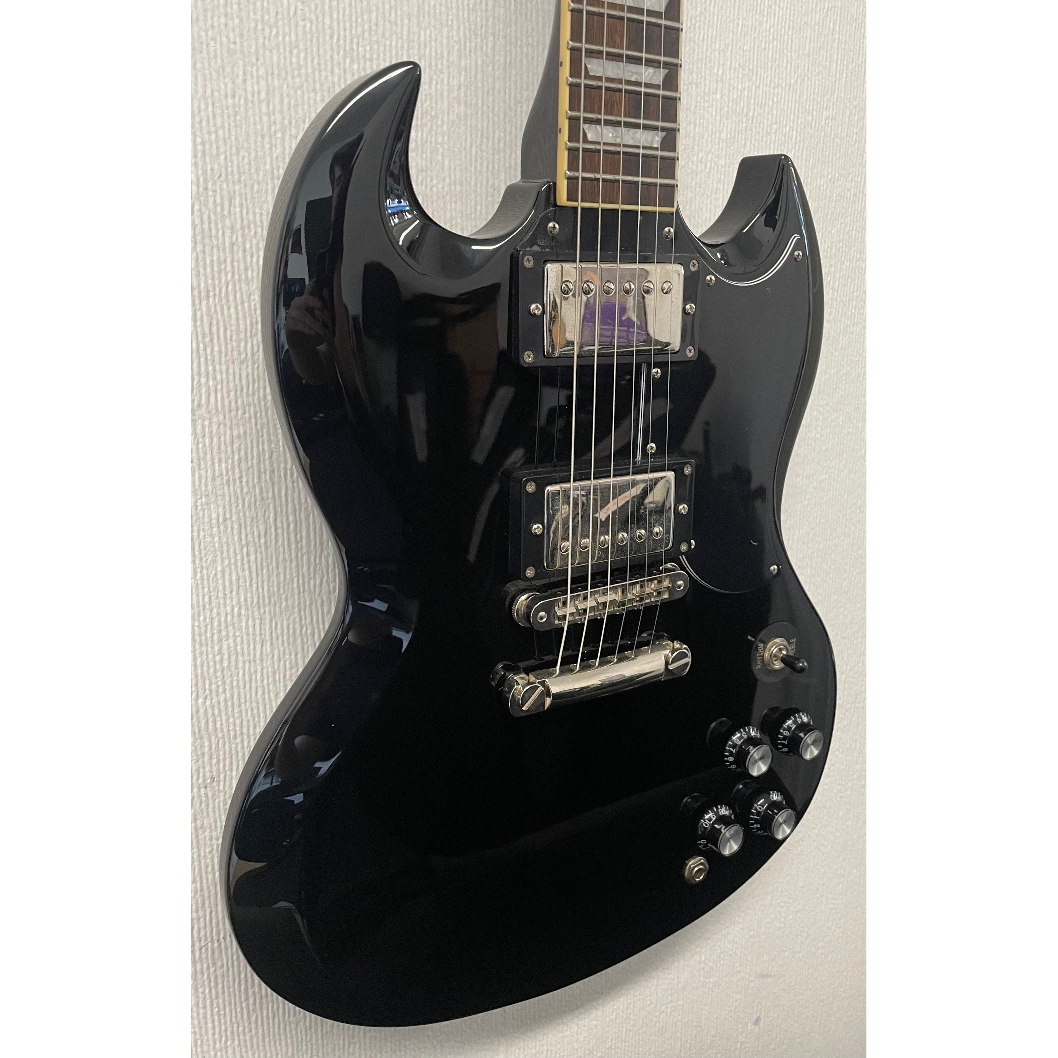 Burny Fernandes SG RSG-50 63' Electric Guitar in Gloss Black Pre-Owned