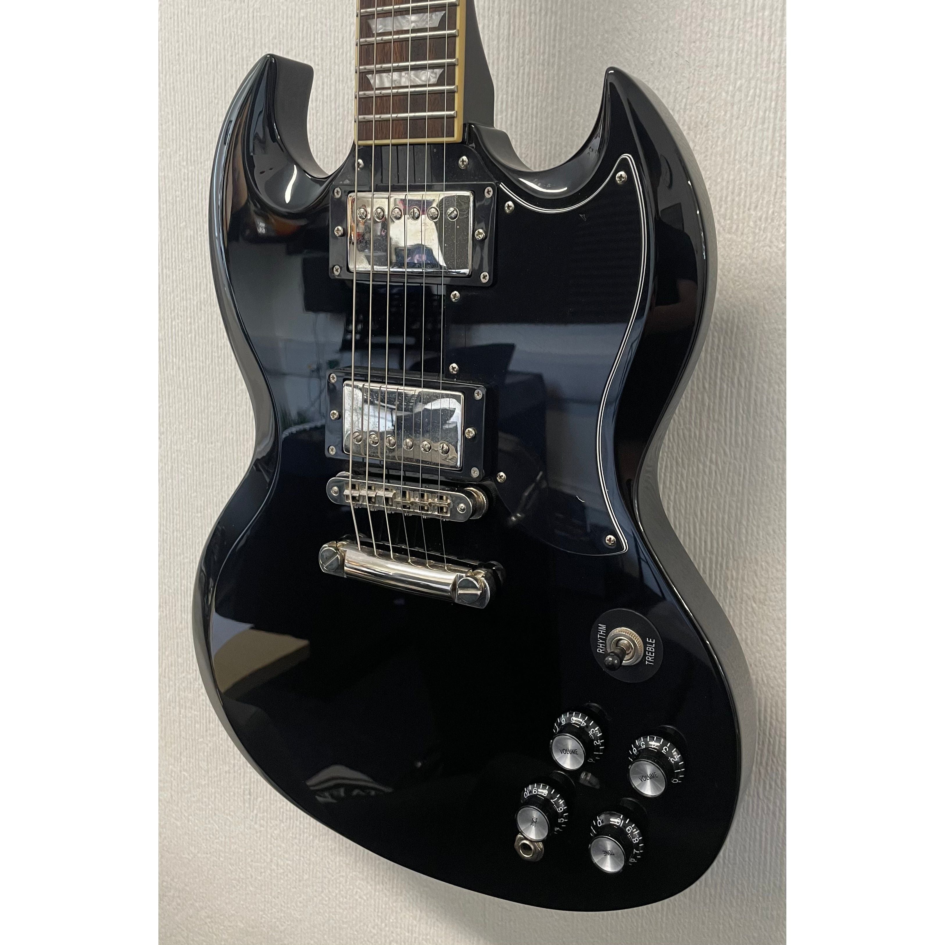 Burny Fernandes SG RSG-50 63' Electric Guitar in Gloss Black Pre-Owned