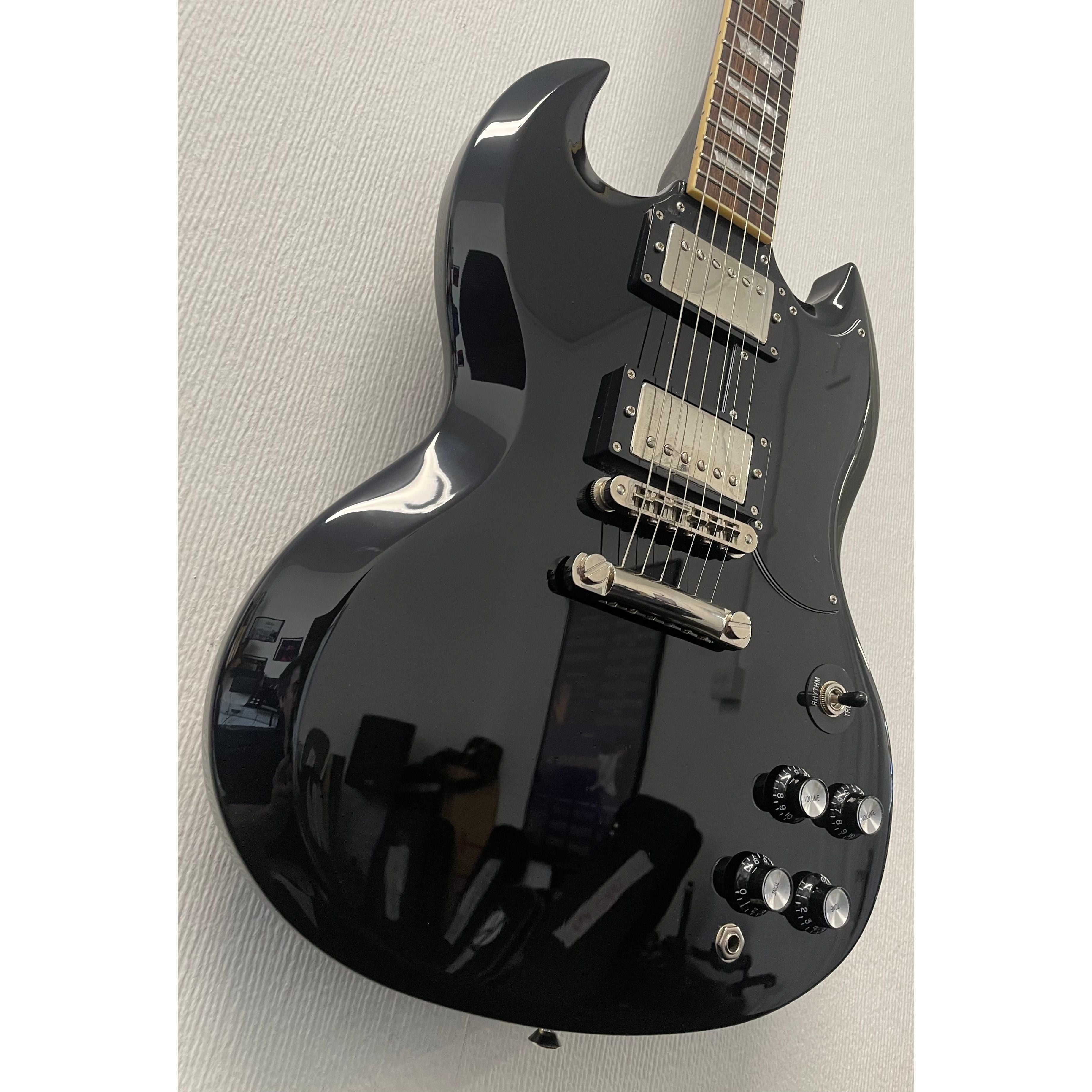 Burny Fernandes SG RSG-50 63' Electric Guitar in Gloss Black Pre-Owned