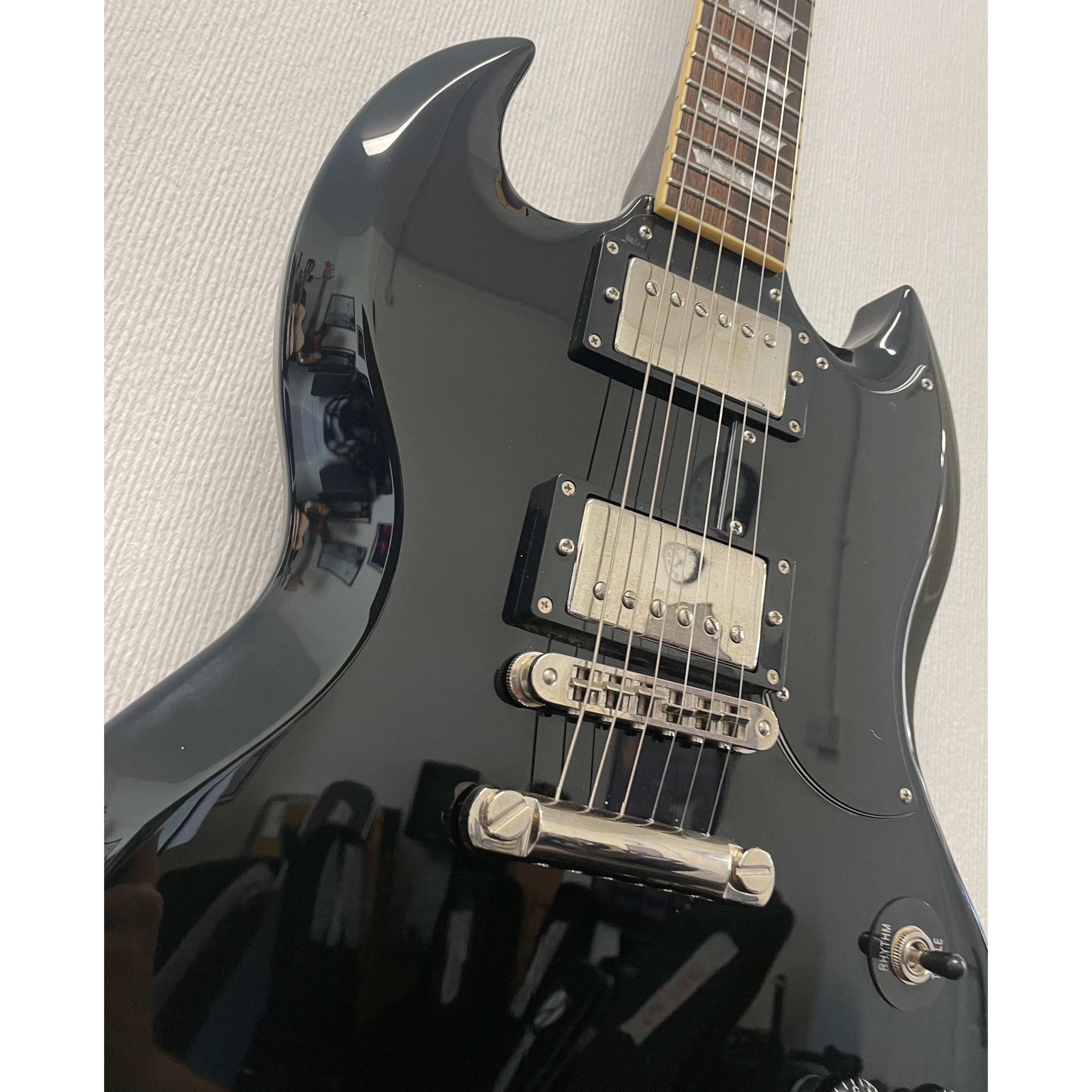 Burny Fernandes SG RSG-50 63' Electric Guitar in Gloss Black Pre-Owned