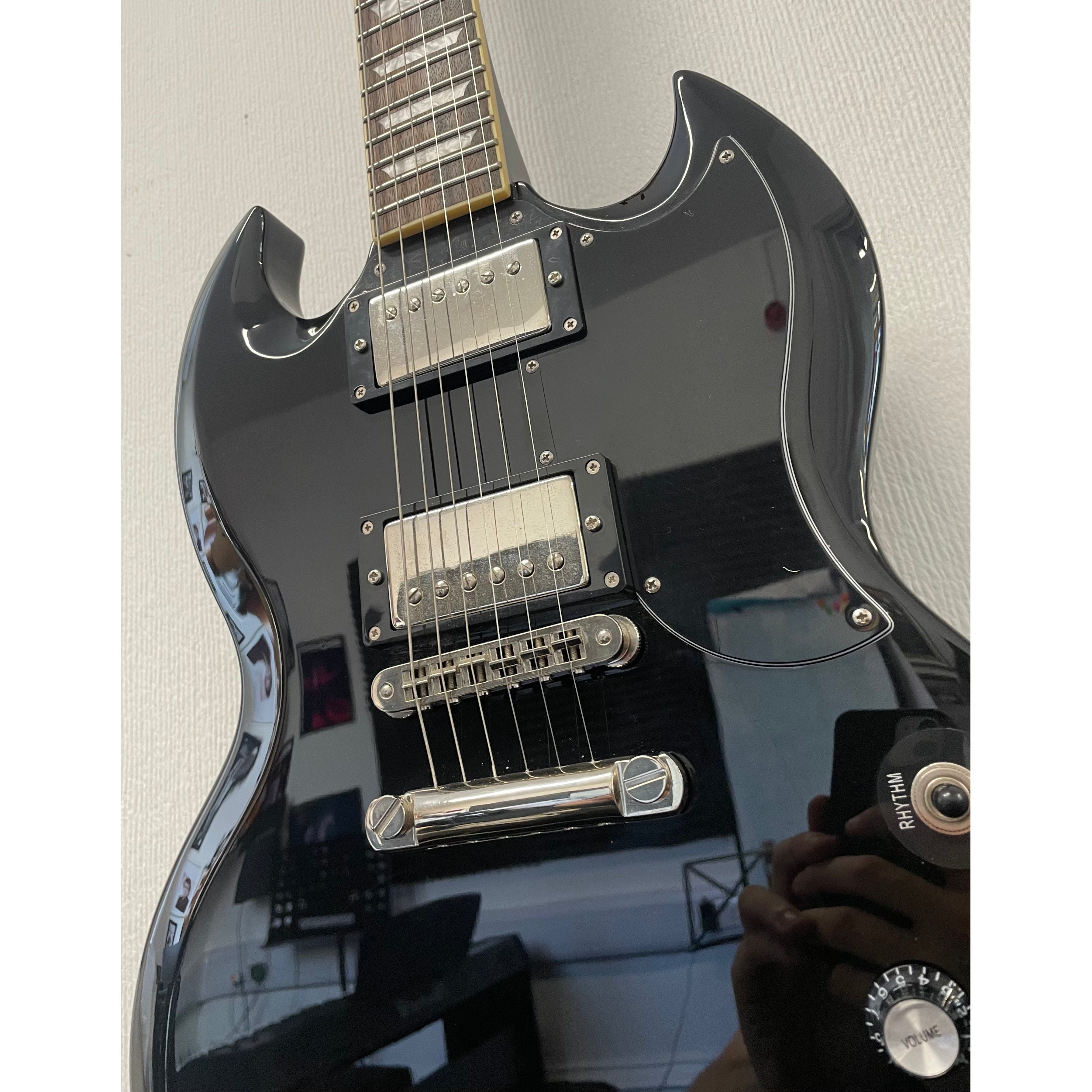 Burny Fernandes SG RSG-50 63' Electric Guitar in Gloss Black Pre-Owned