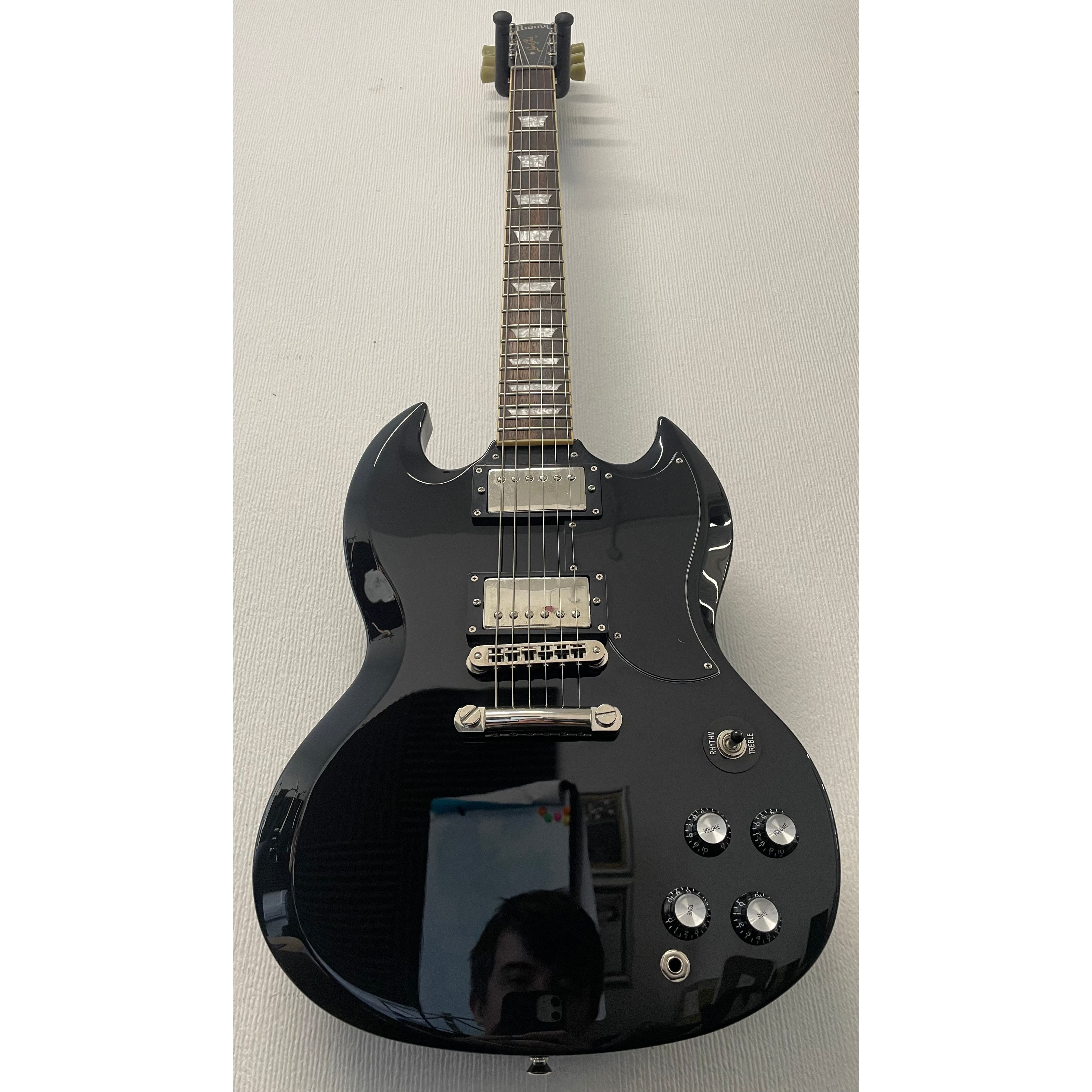 Burny Fernandes SG RSG-50 63' Electric Guitar in Gloss Black Pre-Owned