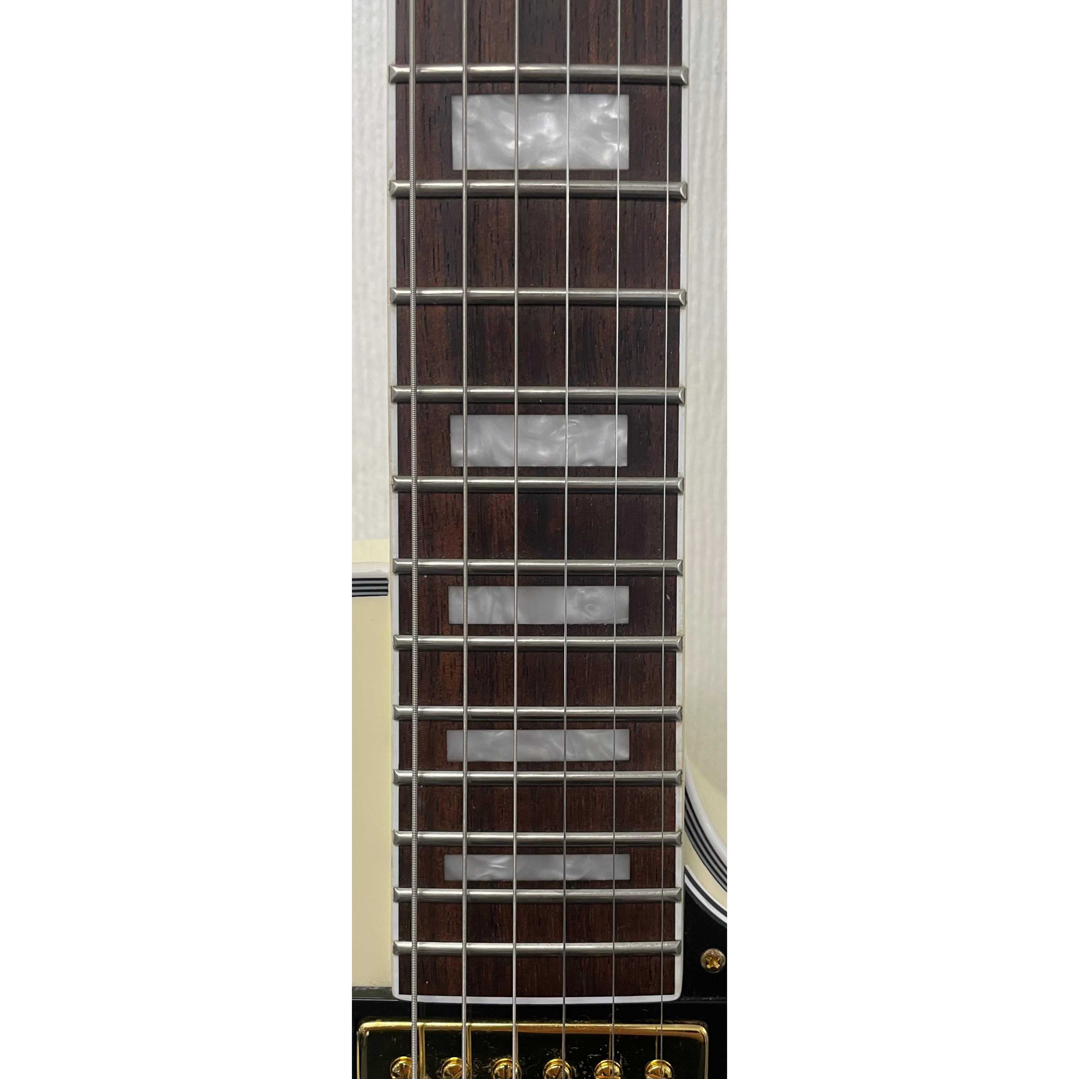 Burny Fernandes RLC-55 Les Paul Style Electric Guitar in Vintage White Pre-Owned
