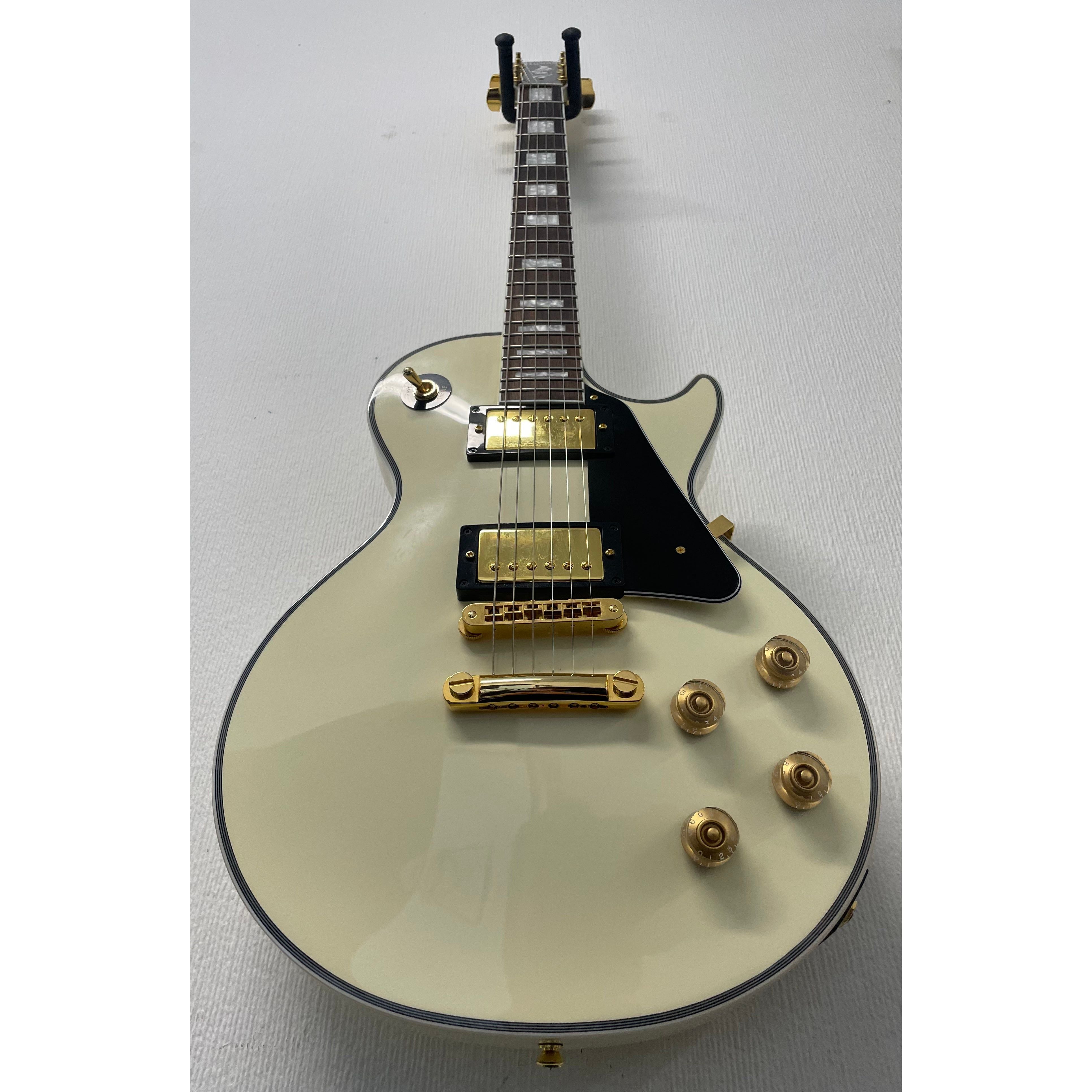 Burny Fernandes RLC-55 Les Paul Style Electric Guitar in Vintage White Pre-Owned
