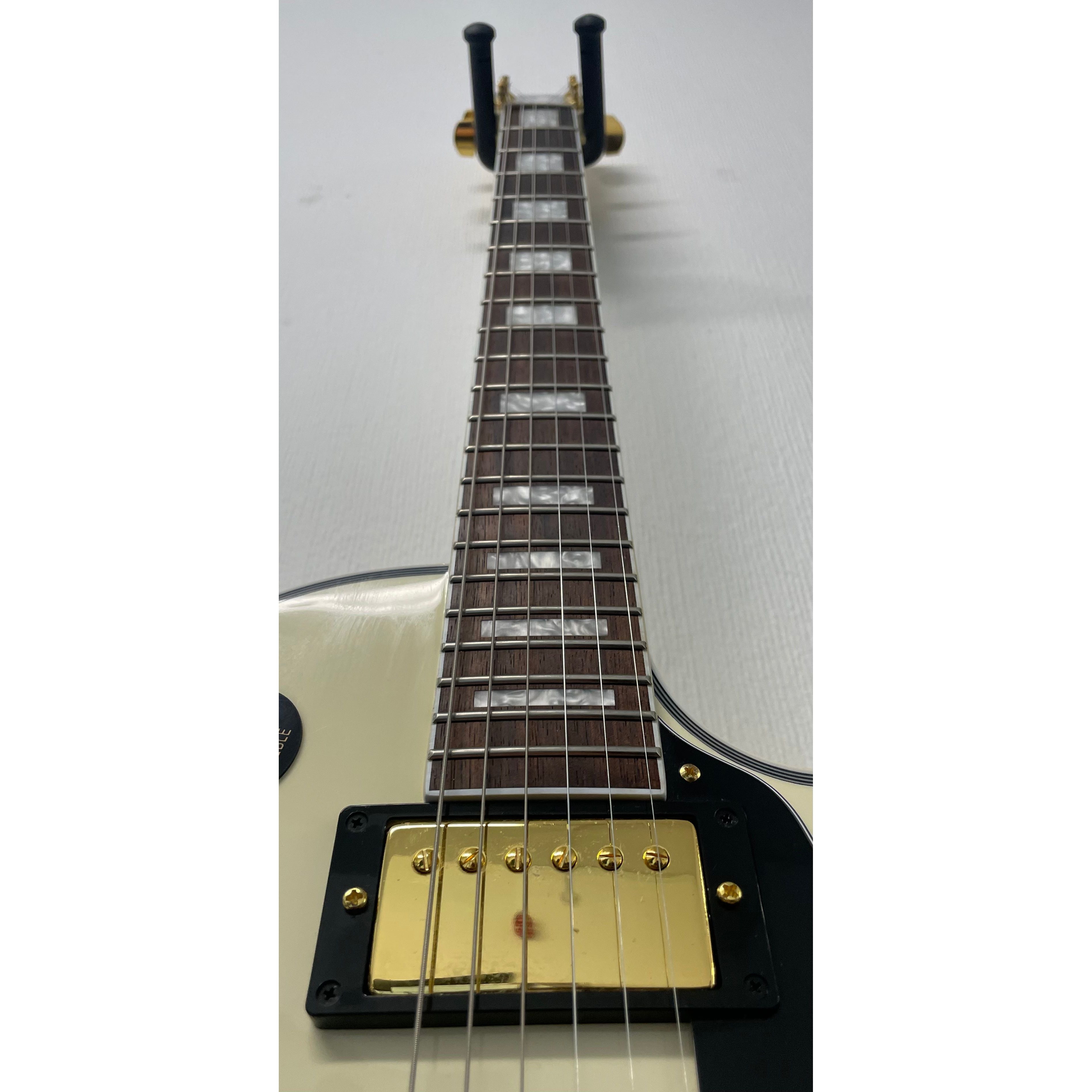 Burny Fernandes RLC-55 Les Paul Style Electric Guitar in Vintage White Pre-Owned