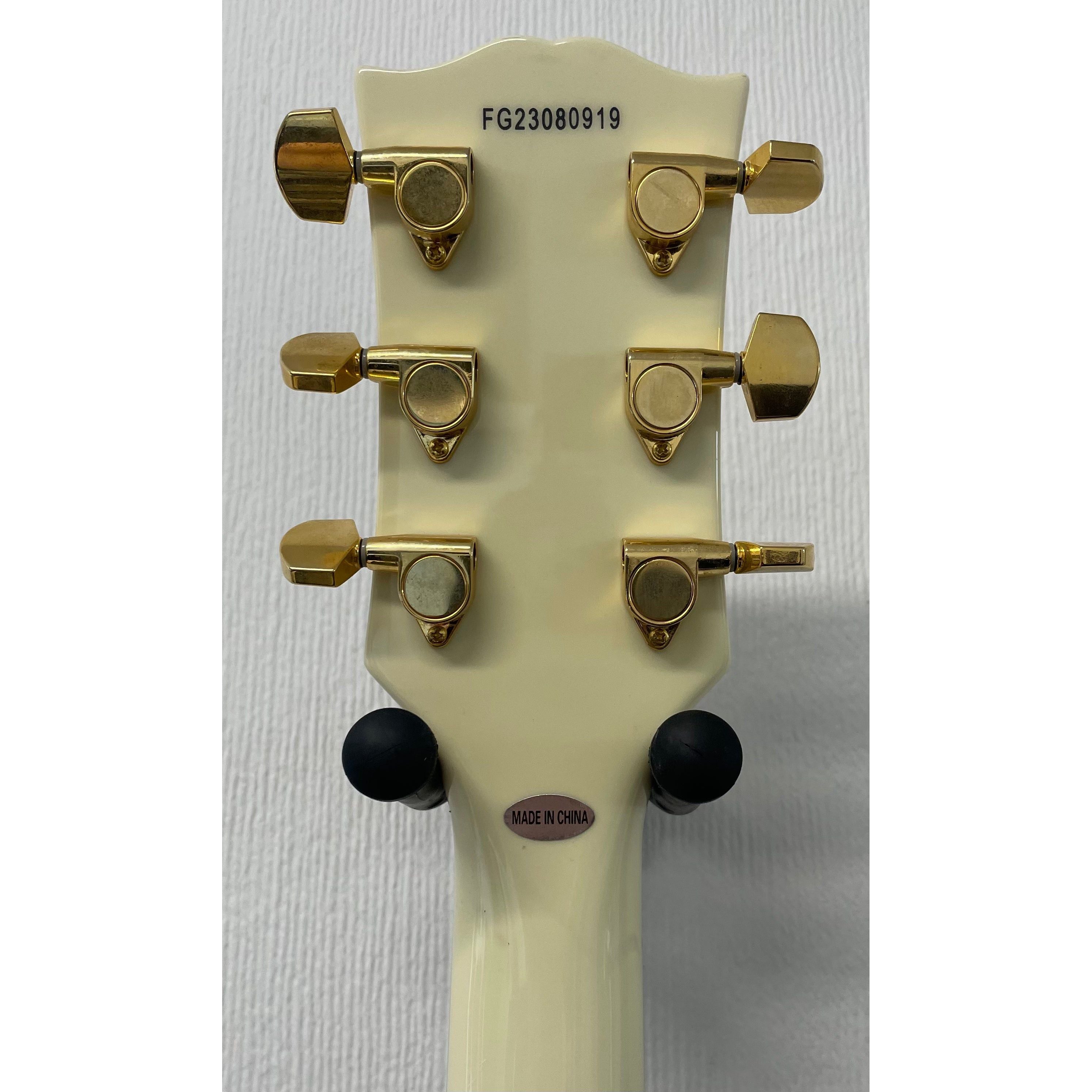 Burny Fernandes RLC-55 Les Paul Style Electric Guitar in Vintage White Pre-Owned