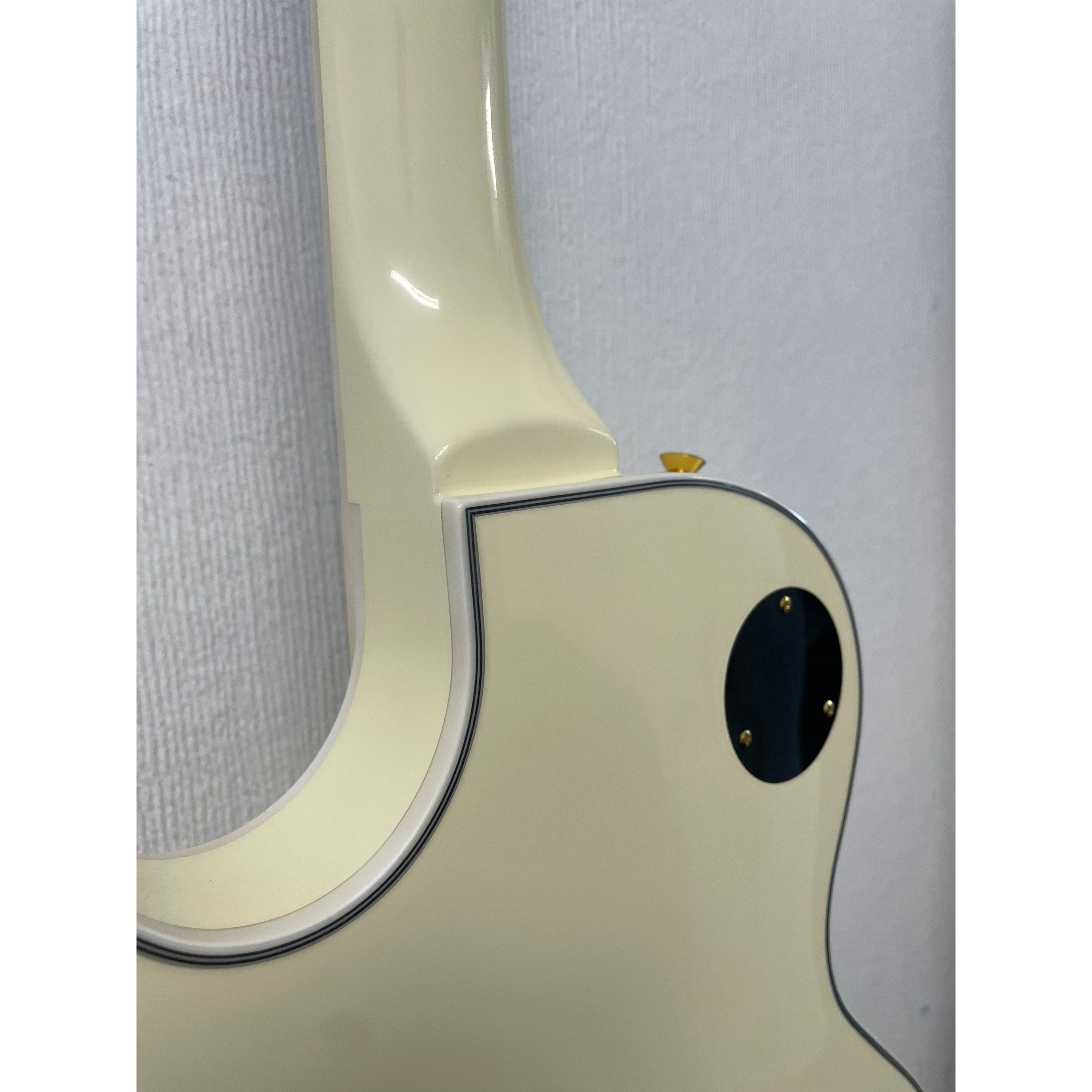 Burny Fernandes RLC-55 Les Paul Style Electric Guitar in Vintage White Pre-Owned