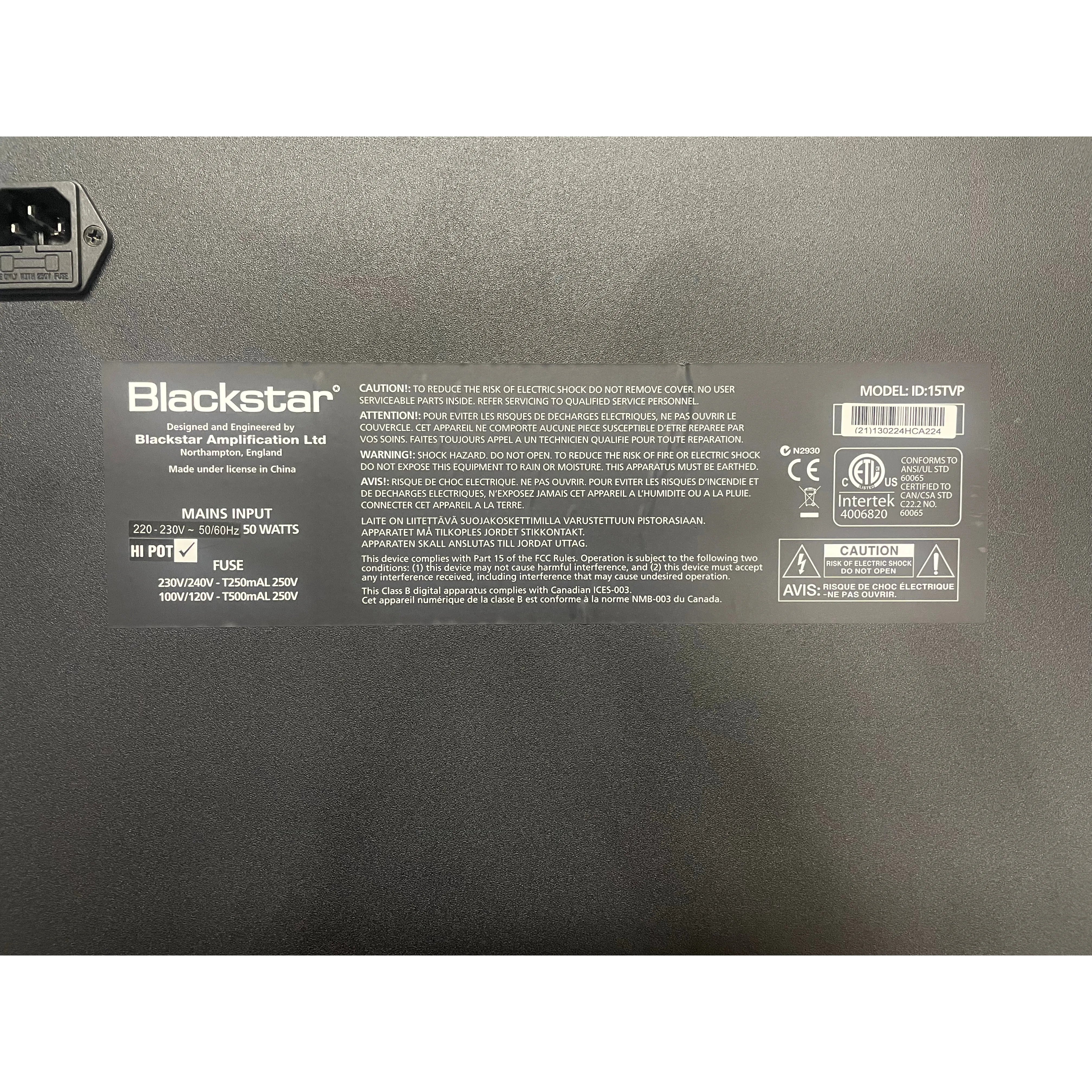 Blackstar ID15 15W 1x10 Programmable Combo Amp w/ Effects Pre-Owned