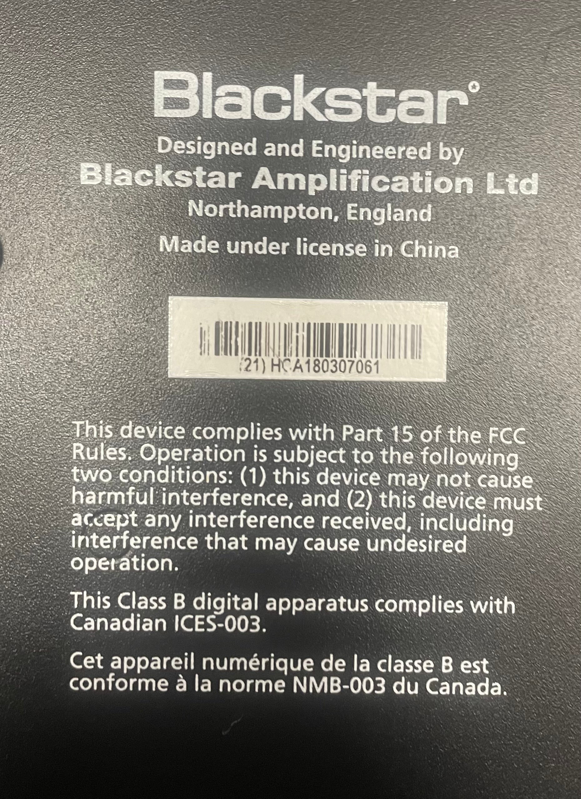 Blackstar HT-1R Combo Electric Guitar Valve Amplifier Pre-owned