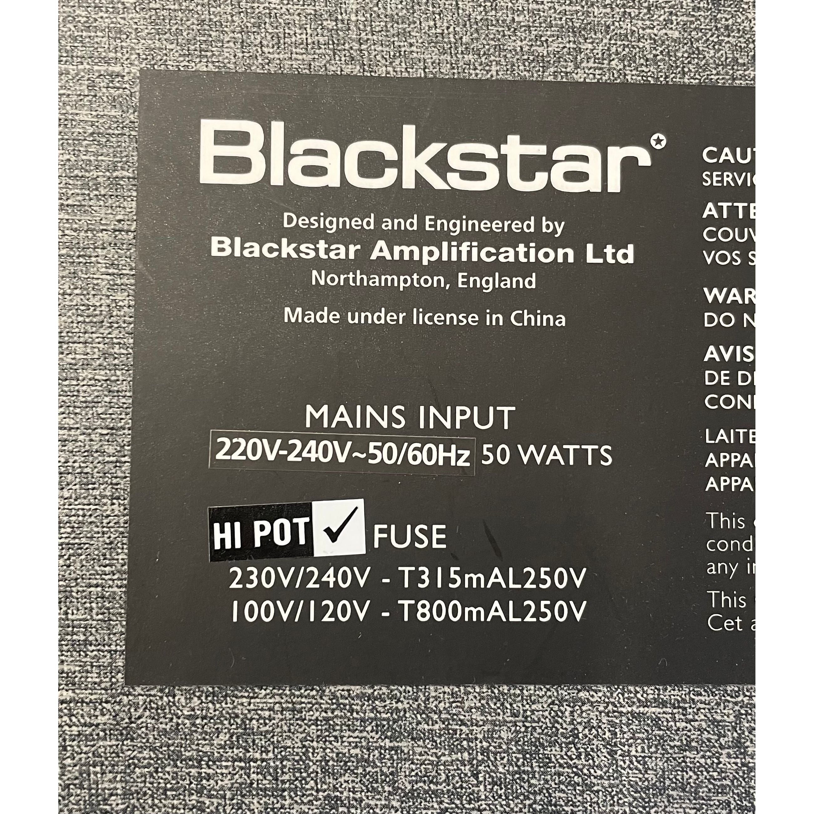 Blackstar Silverline Special 50w 1x12 Digital Valve Modelling Combo Amplifier with Footswitch Pre-Owned