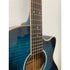 Aria Folk Size Electro Acoustic Guitar with Built in Effects FET-01FX SBL in Thru Blue with Original Gigbag Pre-Owned