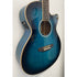 Aria Folk Size Electro Acoustic Guitar with Built in Effects FET-01FX SBL in Thru Blue with Original Gigbag Pre-Owned