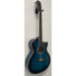 Aria Folk Size Electro Acoustic Guitar with Built in Effects FET-01FX SBL in Thru Blue with Original Gigbag Pre-Owned