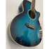 Aria Folk Size Electro Acoustic Guitar with Built in Effects FET-01FX SBL in Thru Blue with Original Gigbag Pre-Owned
