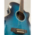 Aria Folk Size Electro Acoustic Guitar with Built in Effects FET-01FX SBL in Thru Blue with Original Gigbag Pre-Owned
