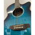 Aria Folk Size Electro Acoustic Guitar with Built in Effects FET-01FX SBL in Thru Blue with Original Gigbag Pre-Owned