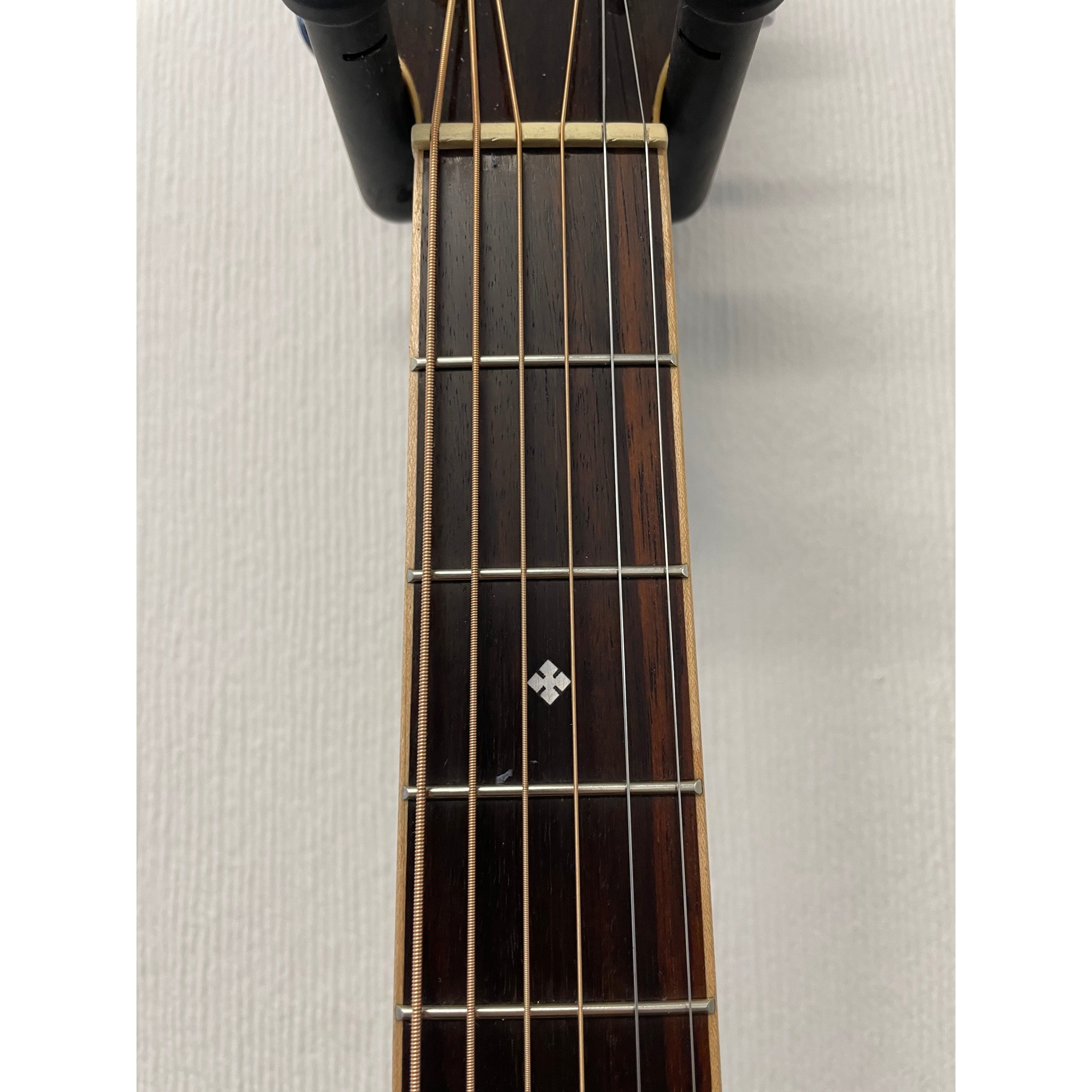 Aria Folk Size Electro Acoustic Guitar with Built in Effects FET-01FX SBL in Thru Blue with Original Gigbag Pre-Owned