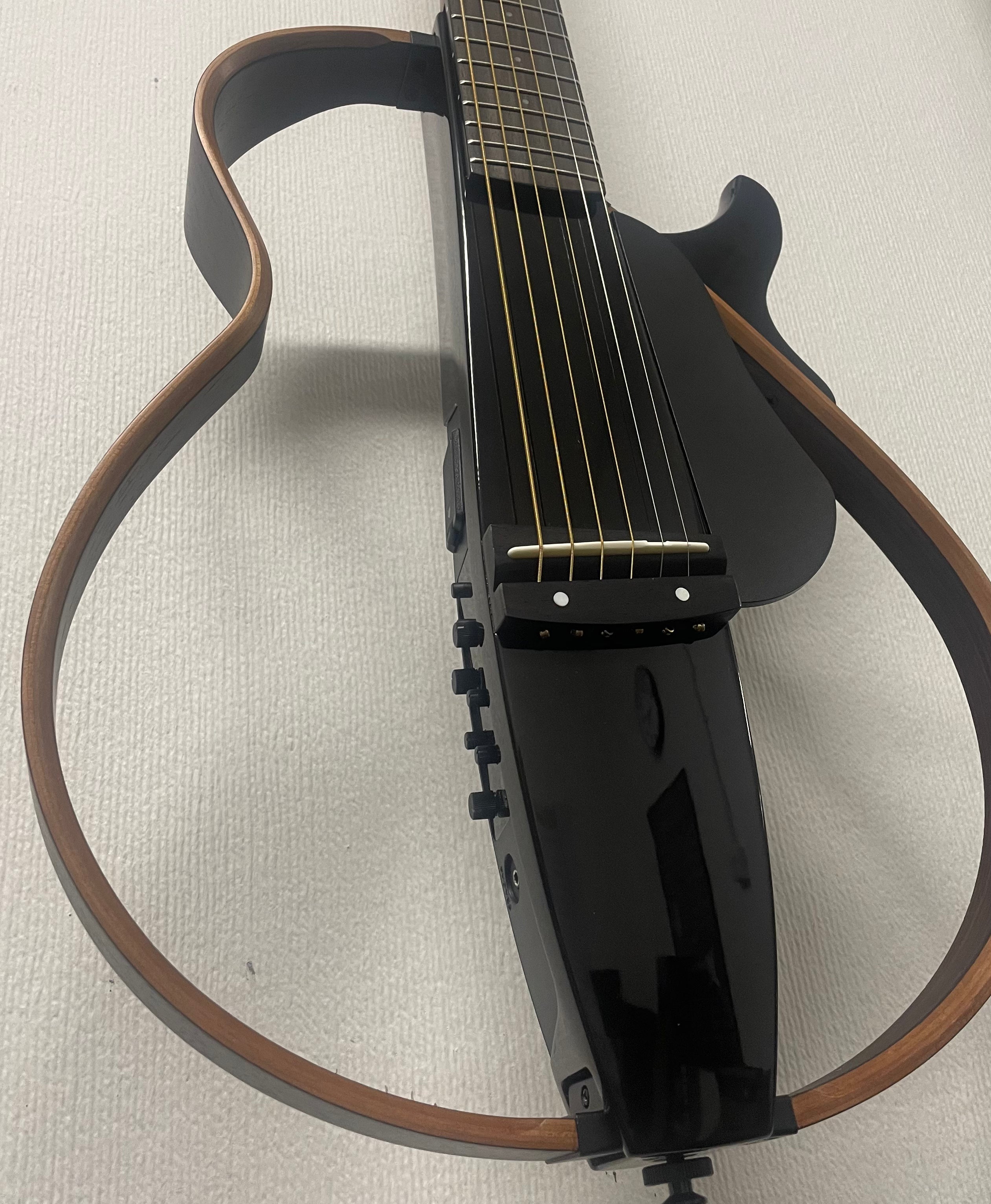 Yamaha SLG200 TBL Silent Guitar in Trans Black with Gigbag Pre-Owned